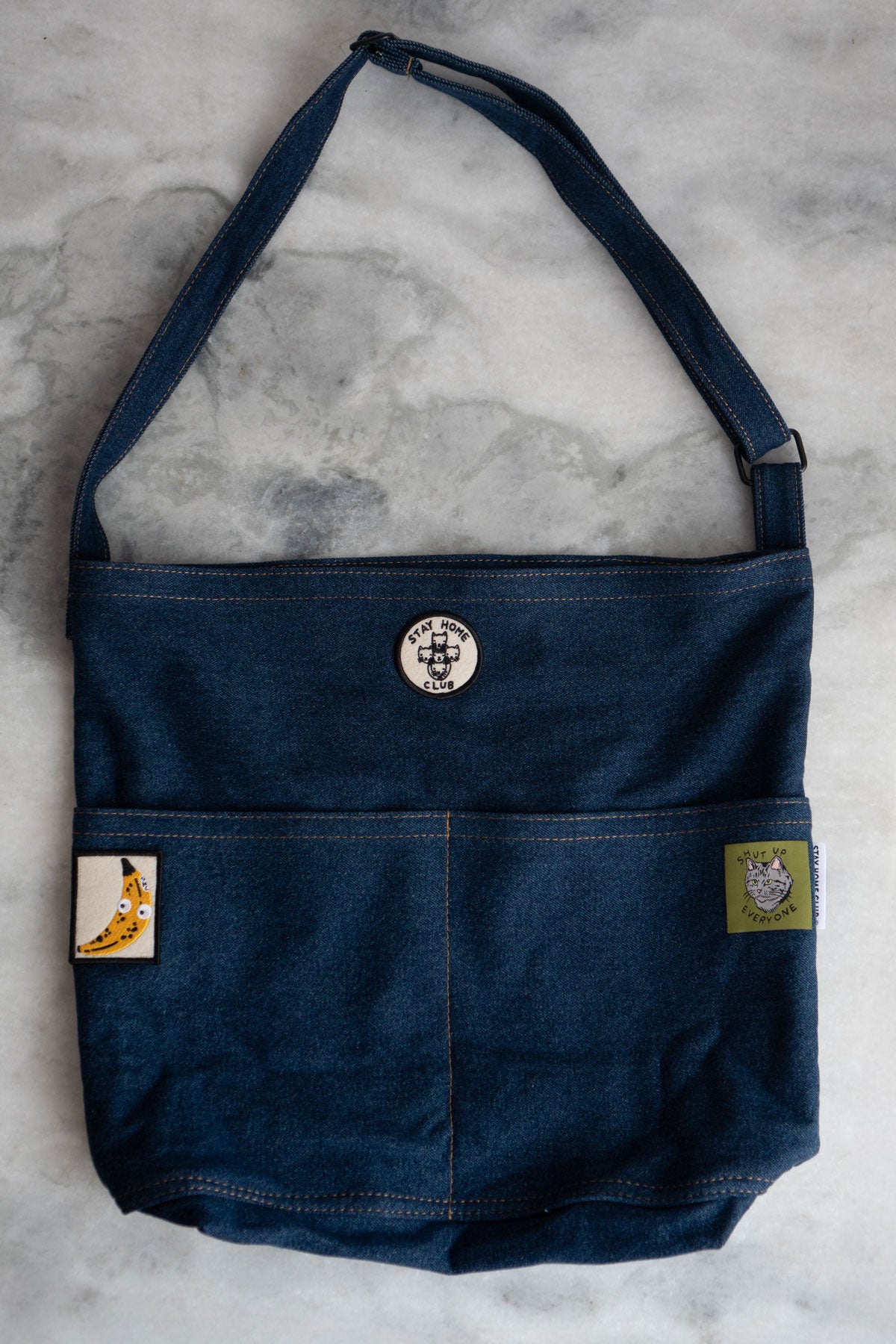 Denim Pocket Tote - Pick-Your-Patch