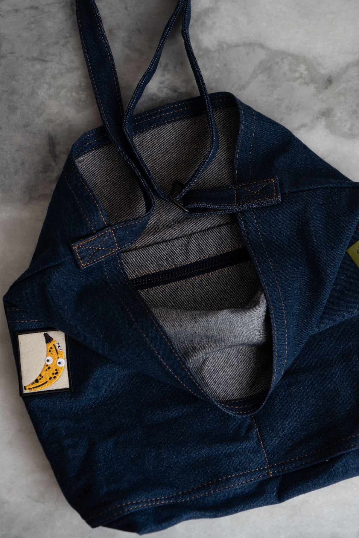 Denim Pocket Tote - Pick Your Patch
