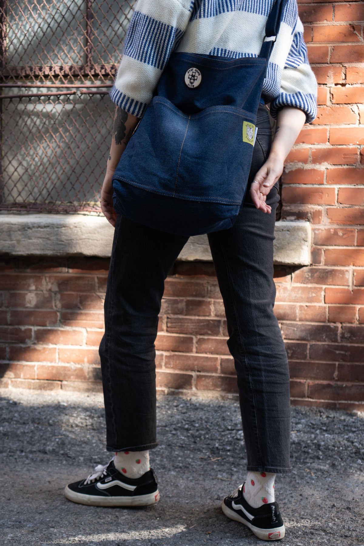Denim Pocket Tote - Pick Your Patch