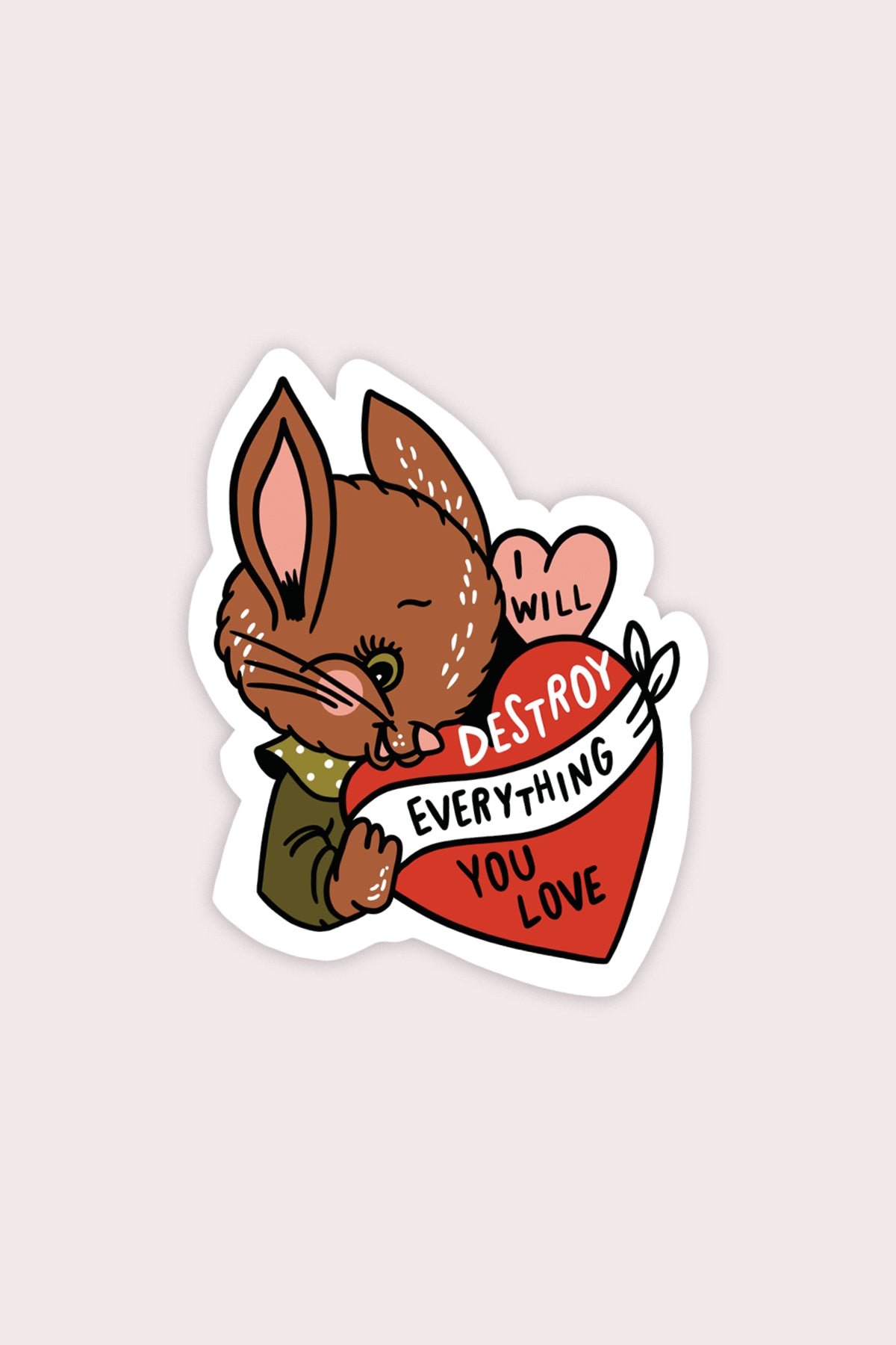 Destroy (Bunny) Vinyl Sticker