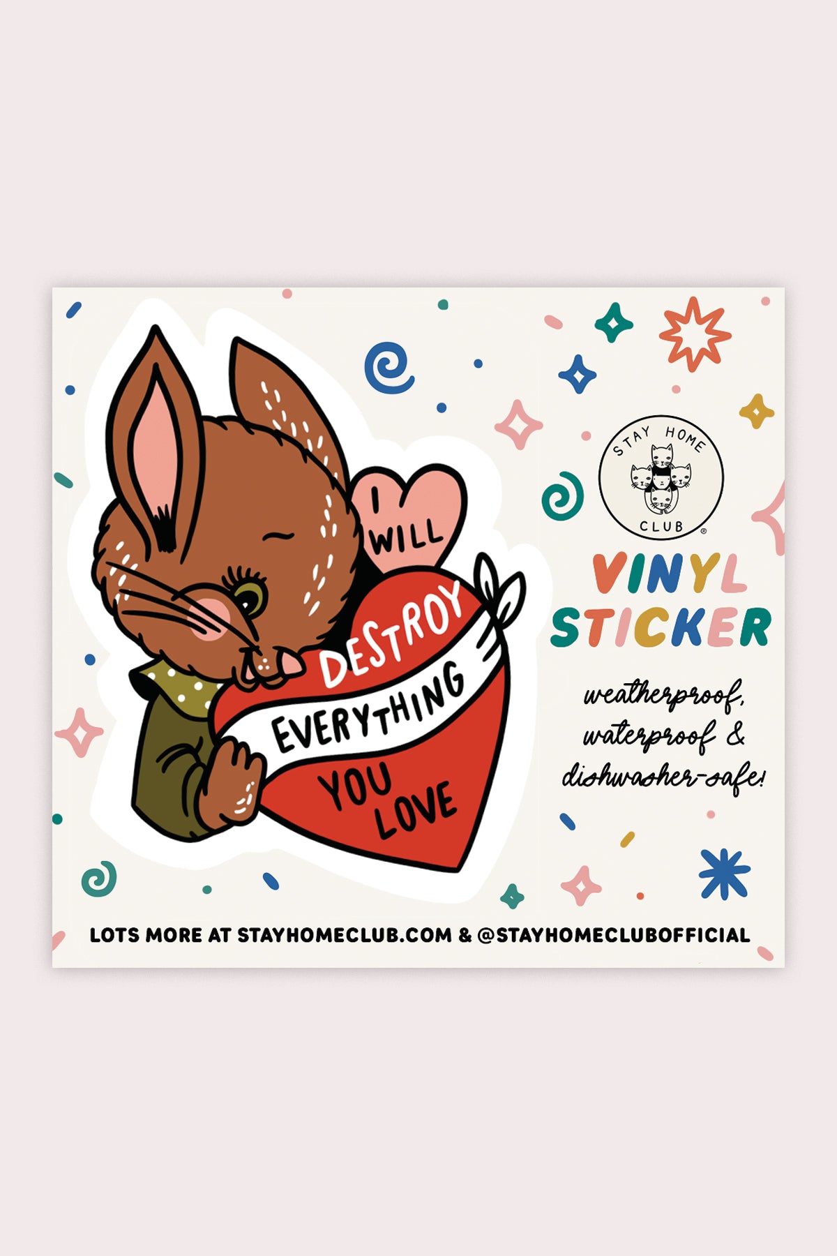 Destroy (Bunny) Vinyl Sticker