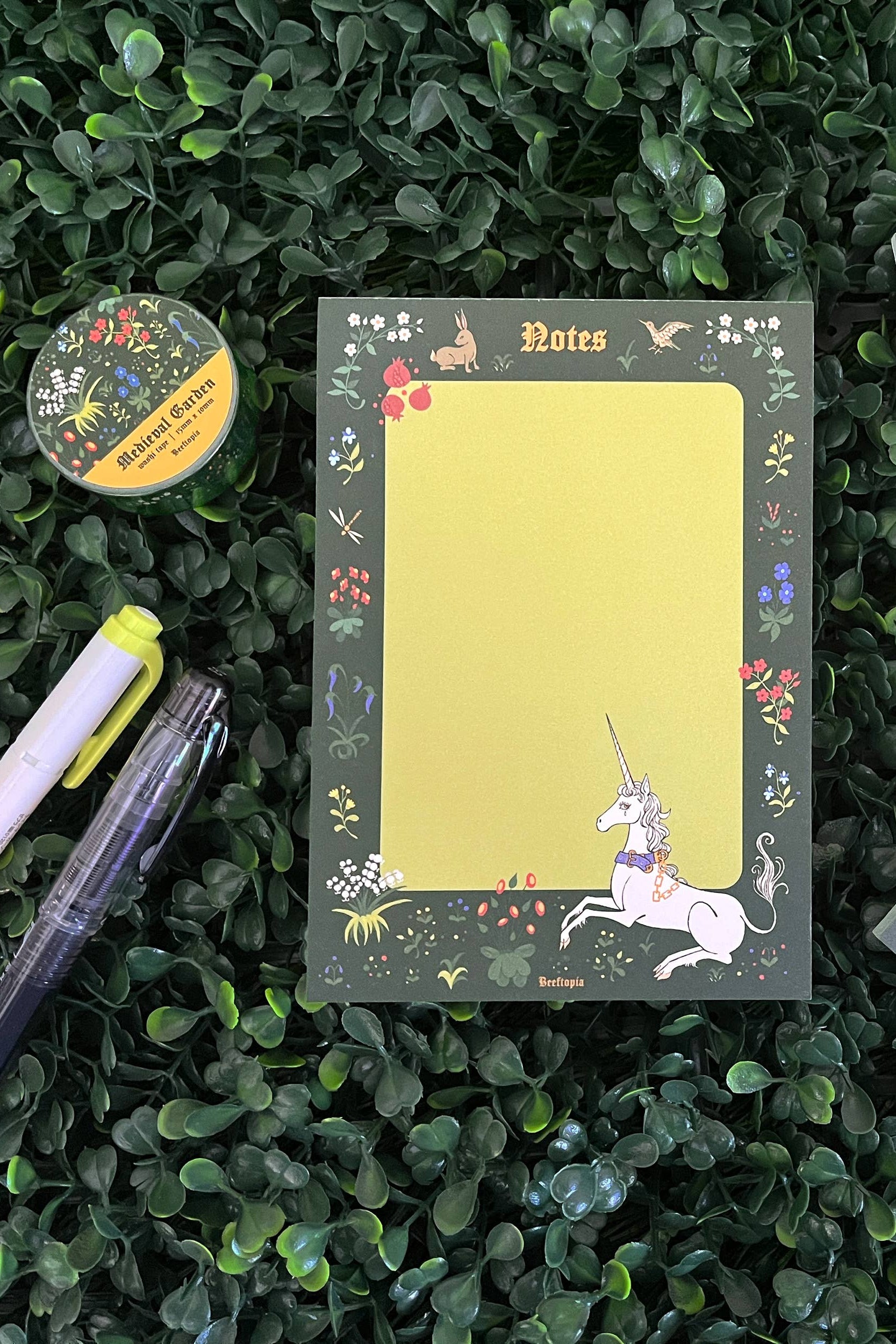 Bloc-notes Licorne Tapisserie