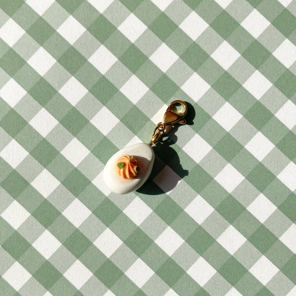 Tiny Devilled Egg Charm
