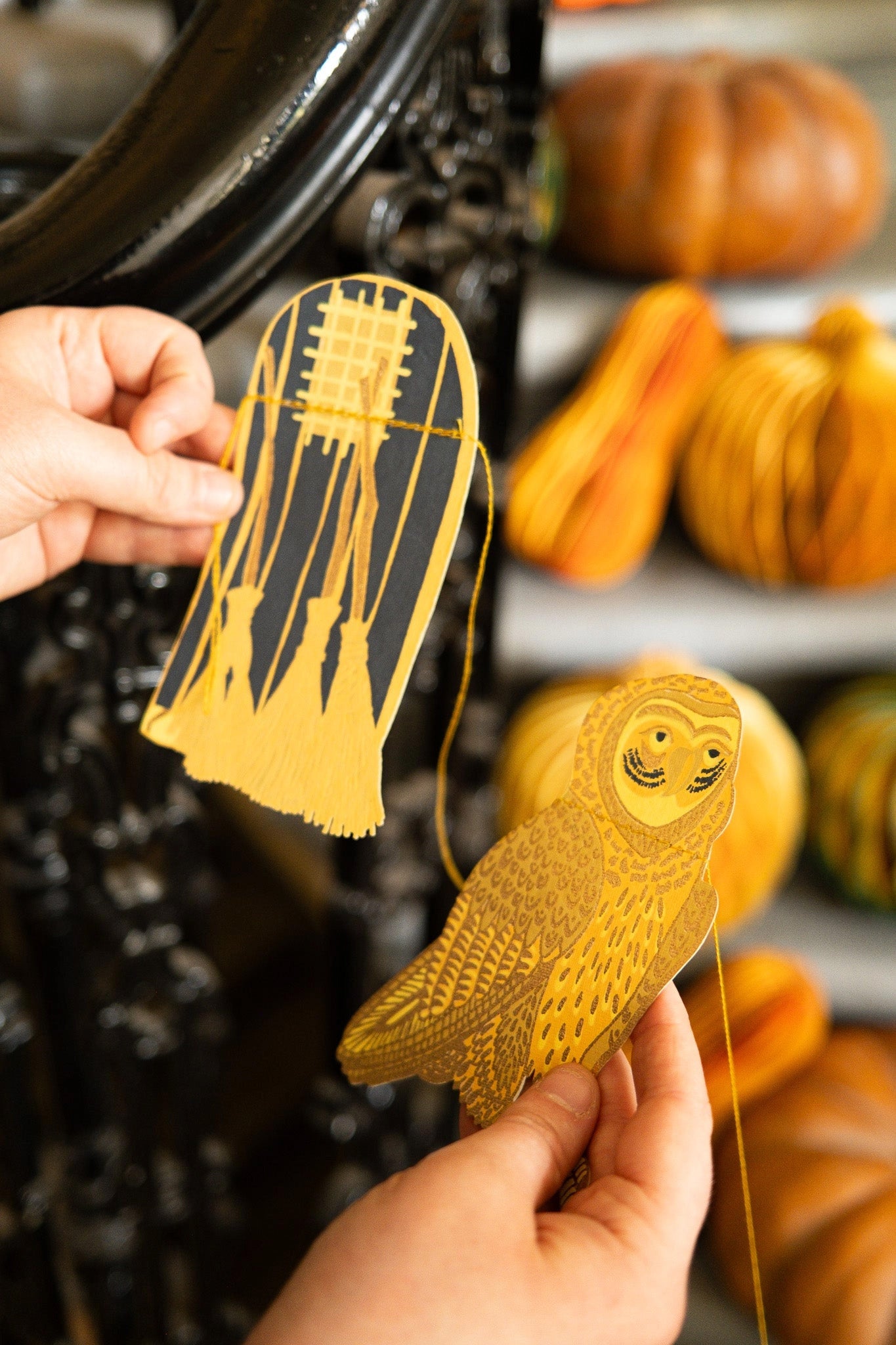 Samhain Screen Printed and Sewn Garland