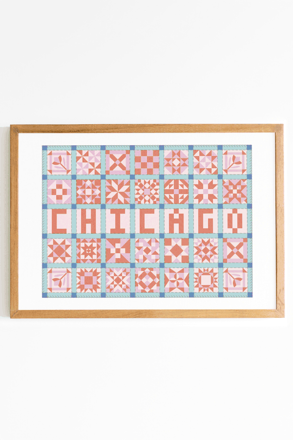 Cities Patchwork Print