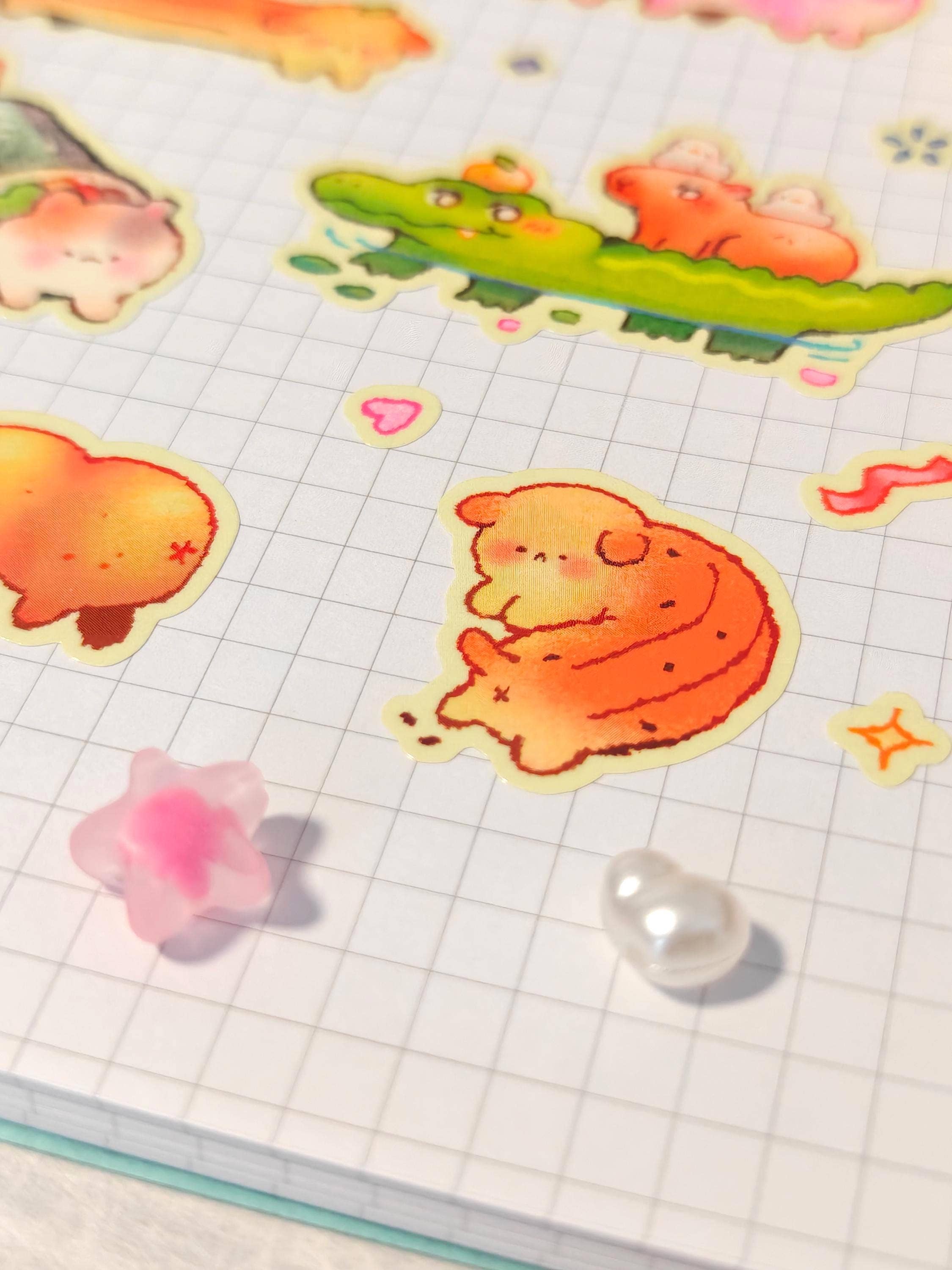 Long Friends Glossy Clear Sticker Sheet