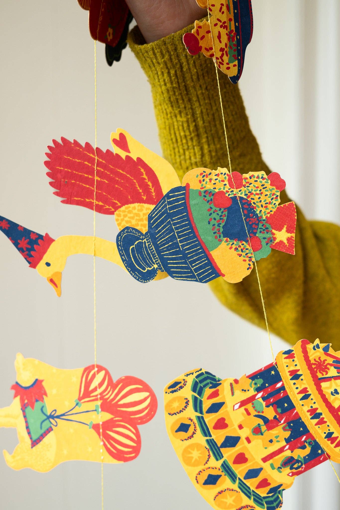 Birthday Party Screen Printed and Sewn Garland