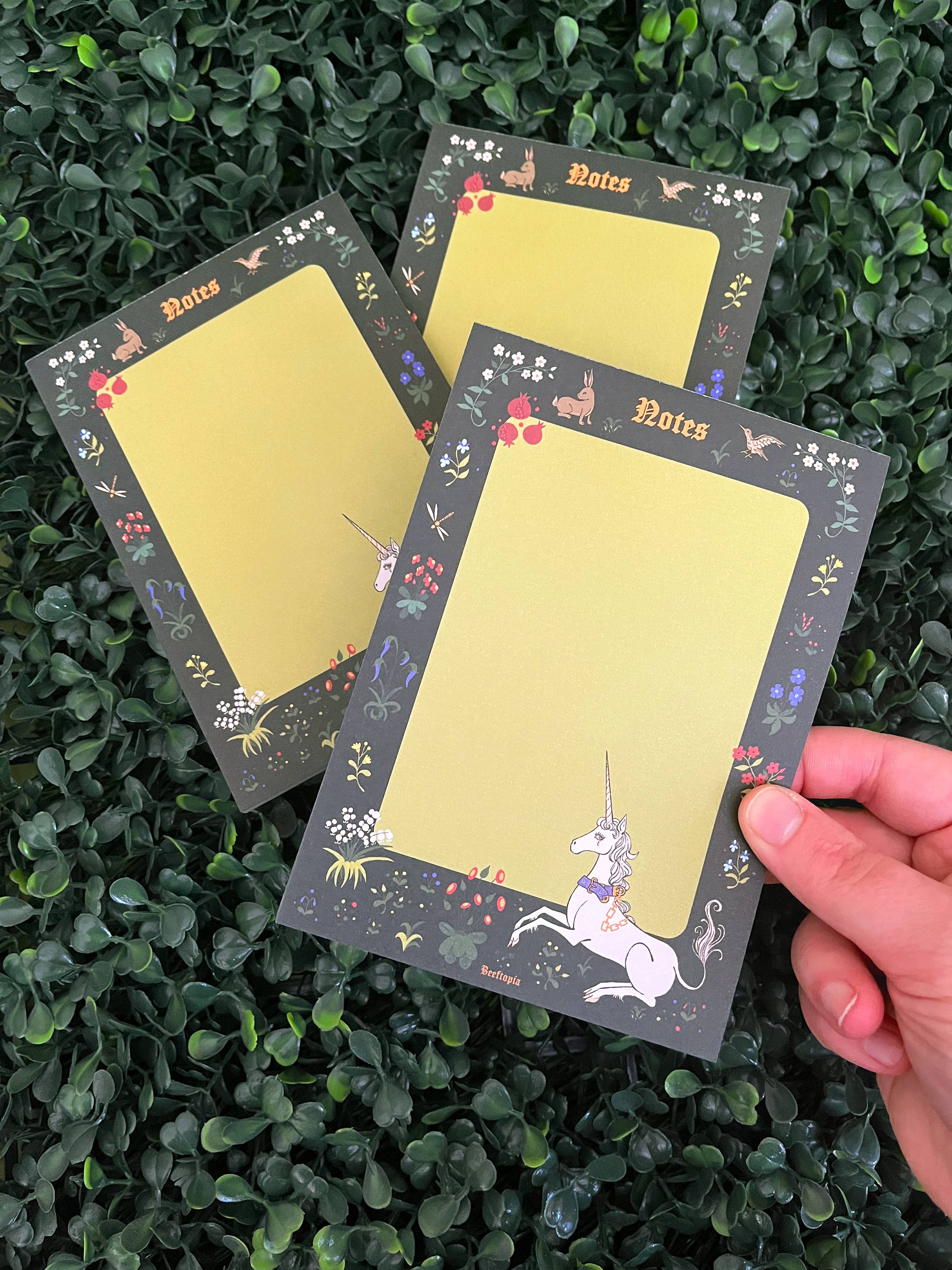 Bloc-notes Licorne Tapisserie