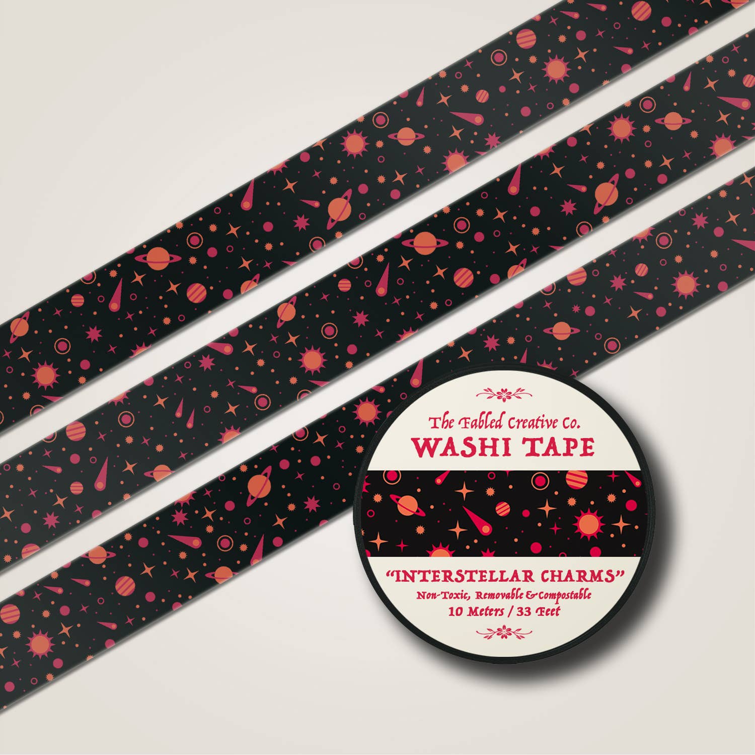 Interstellar Charms Washi Tape