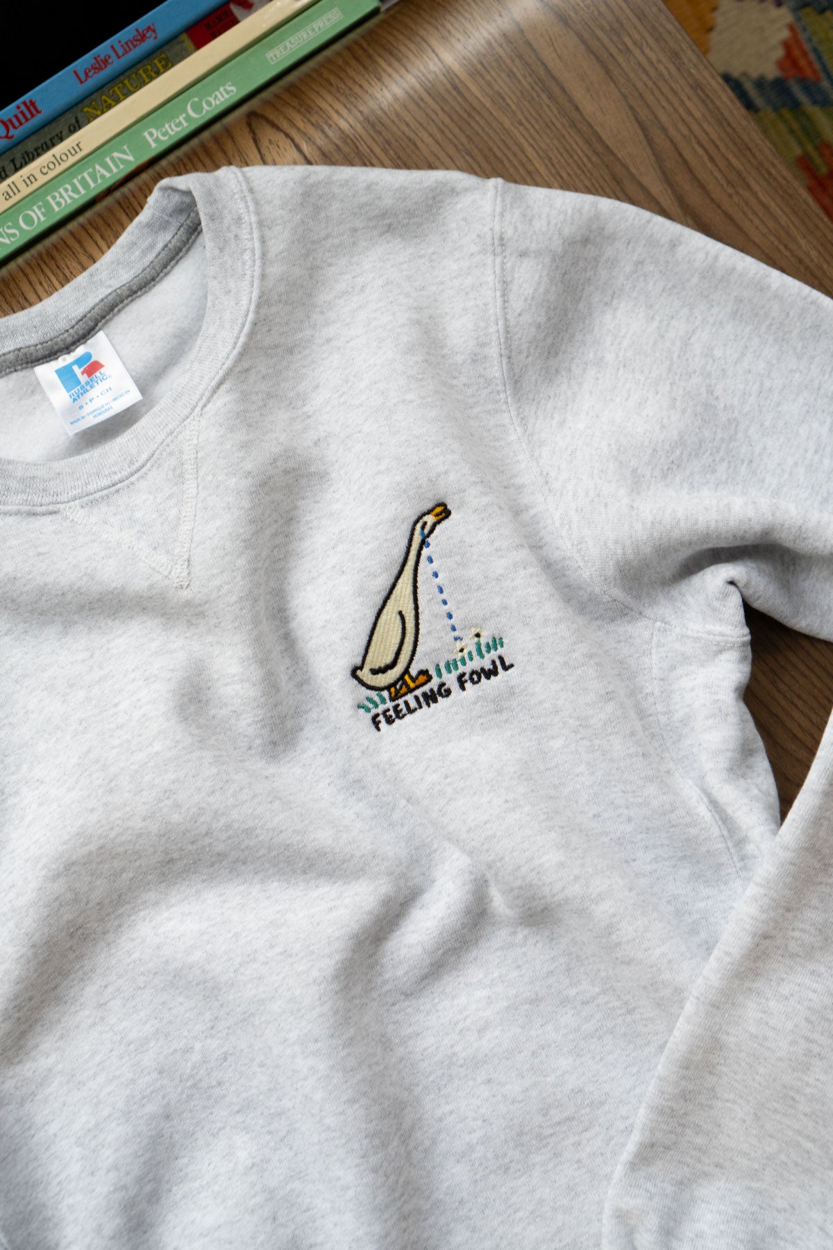 Feeling Fowl Embroidered Sweatshirt