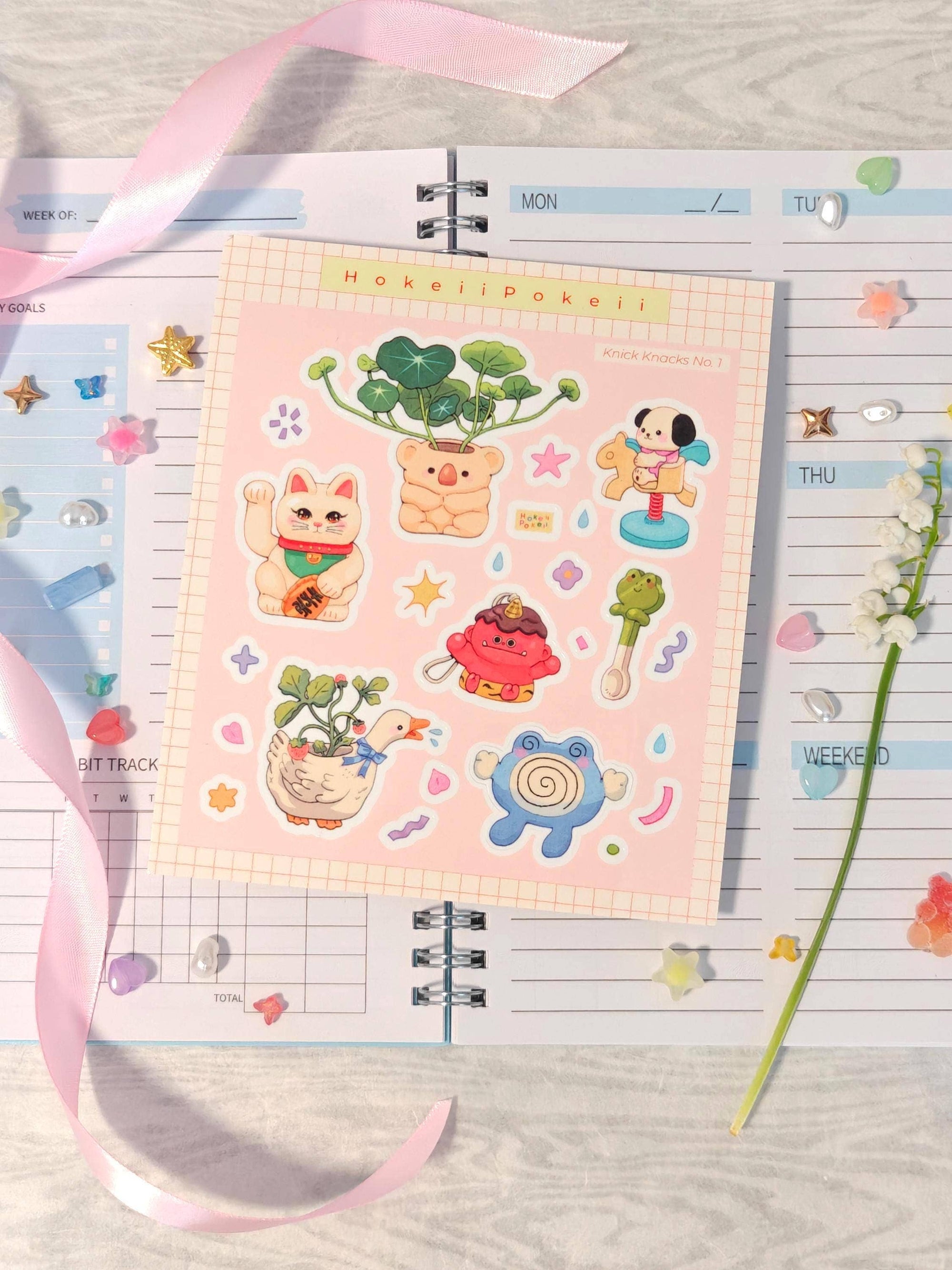 Knick Knacks Glossy Clear Sticker Sheet