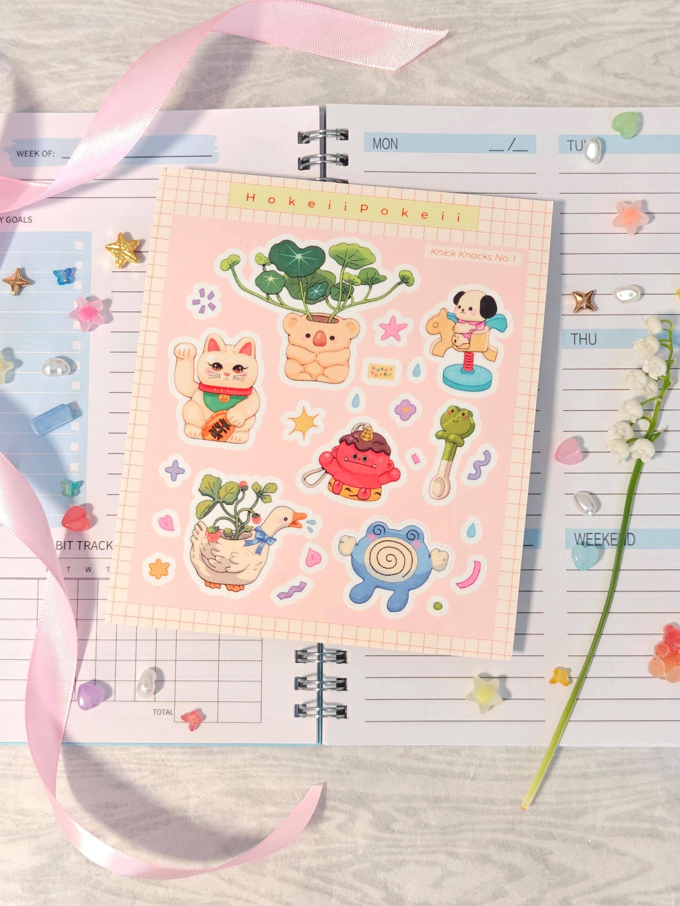 Knick Knacks Glossy Clear Sticker Sheet