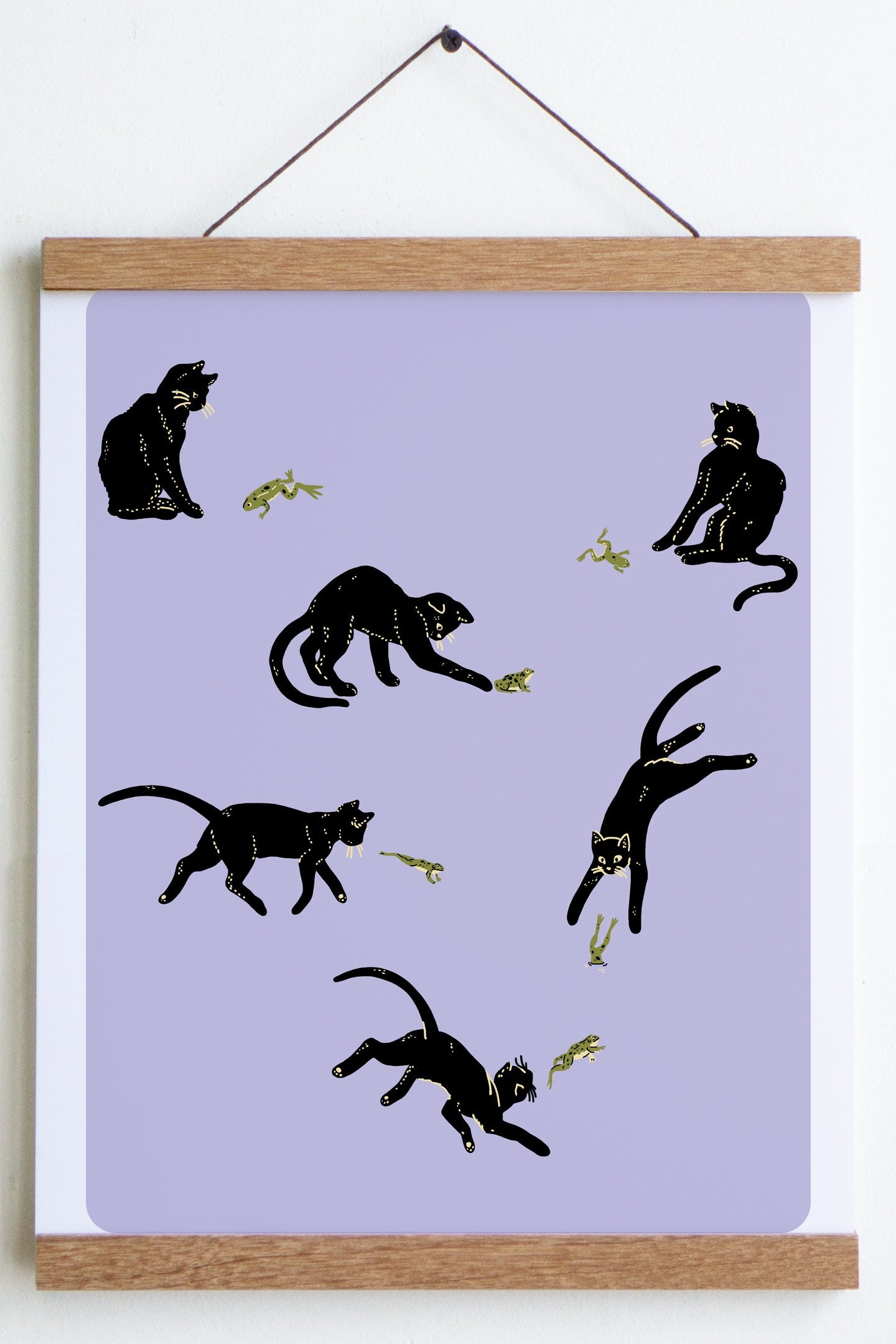 Affiche 'Frenemies (Cat & Frog)'
