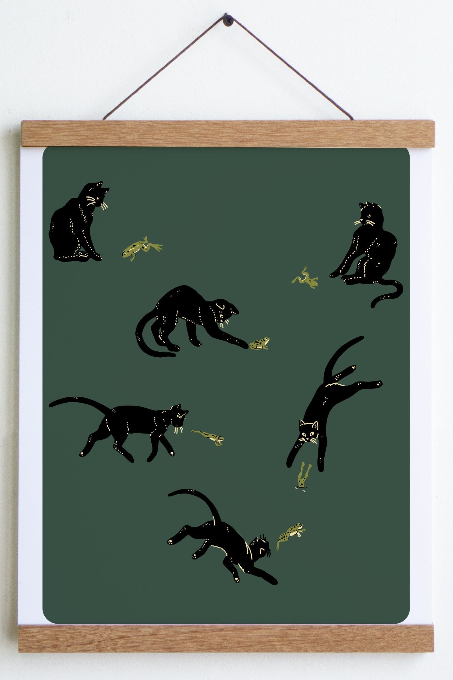 Affiche 'Frenemies (Cat & Frog)'
