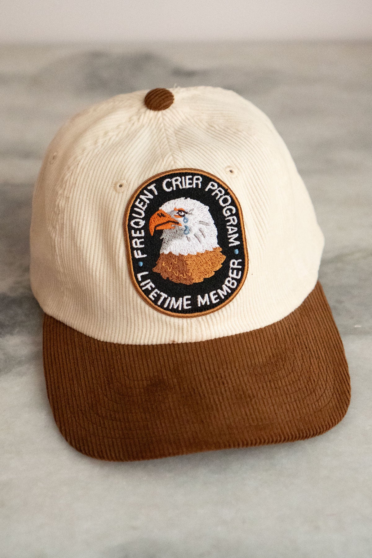 Frequent Crier Patched Corduroy Dad Hat