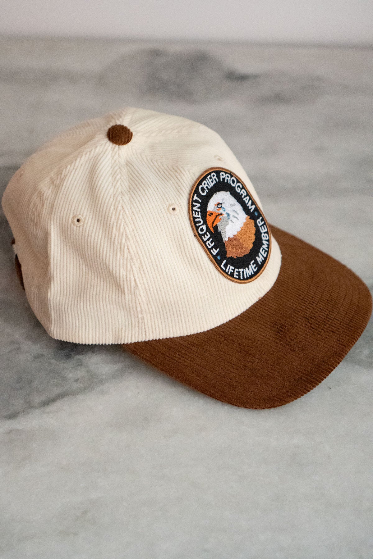 Frequent Crier Patched Corduroy Dad Hat