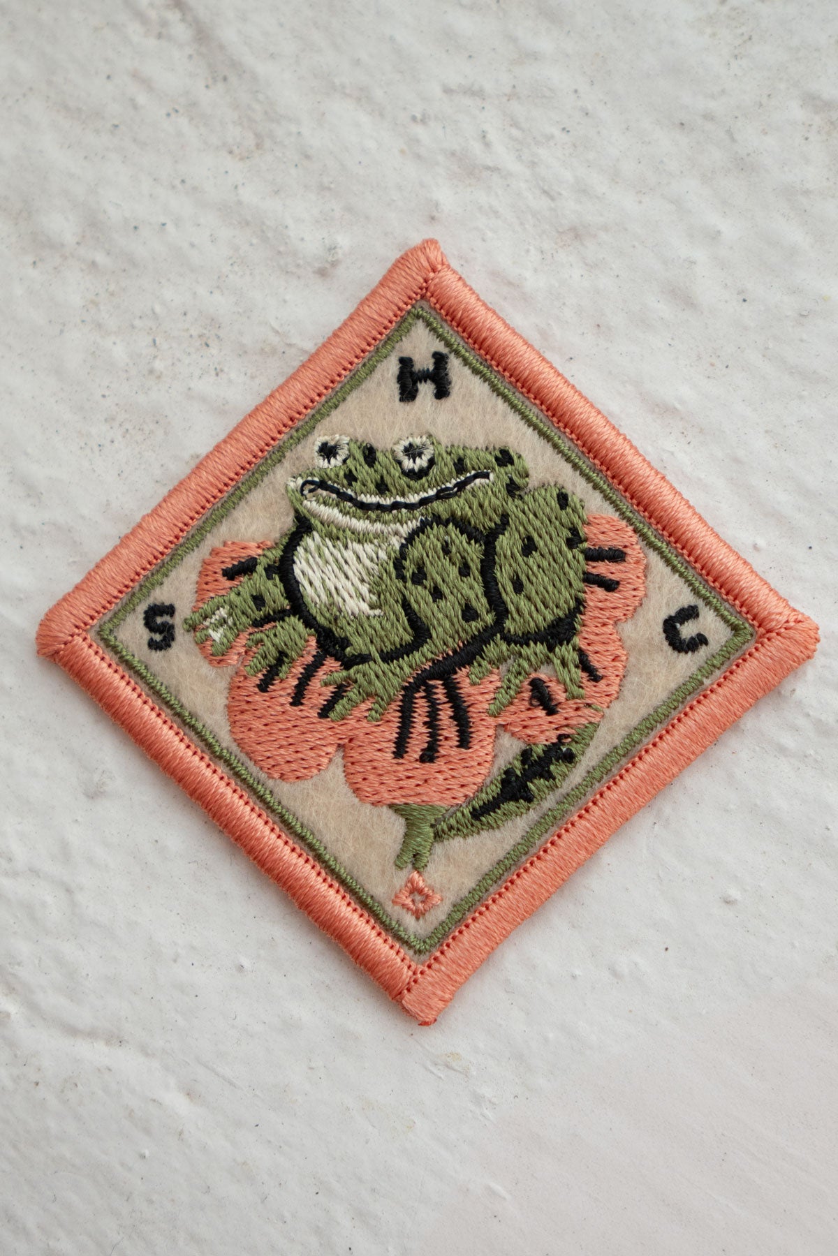 Frog Flower - Felt Sticky Patch