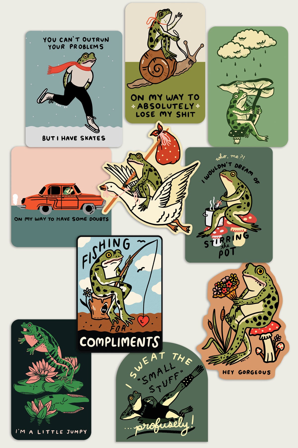 Sticker Bundle: Frogs