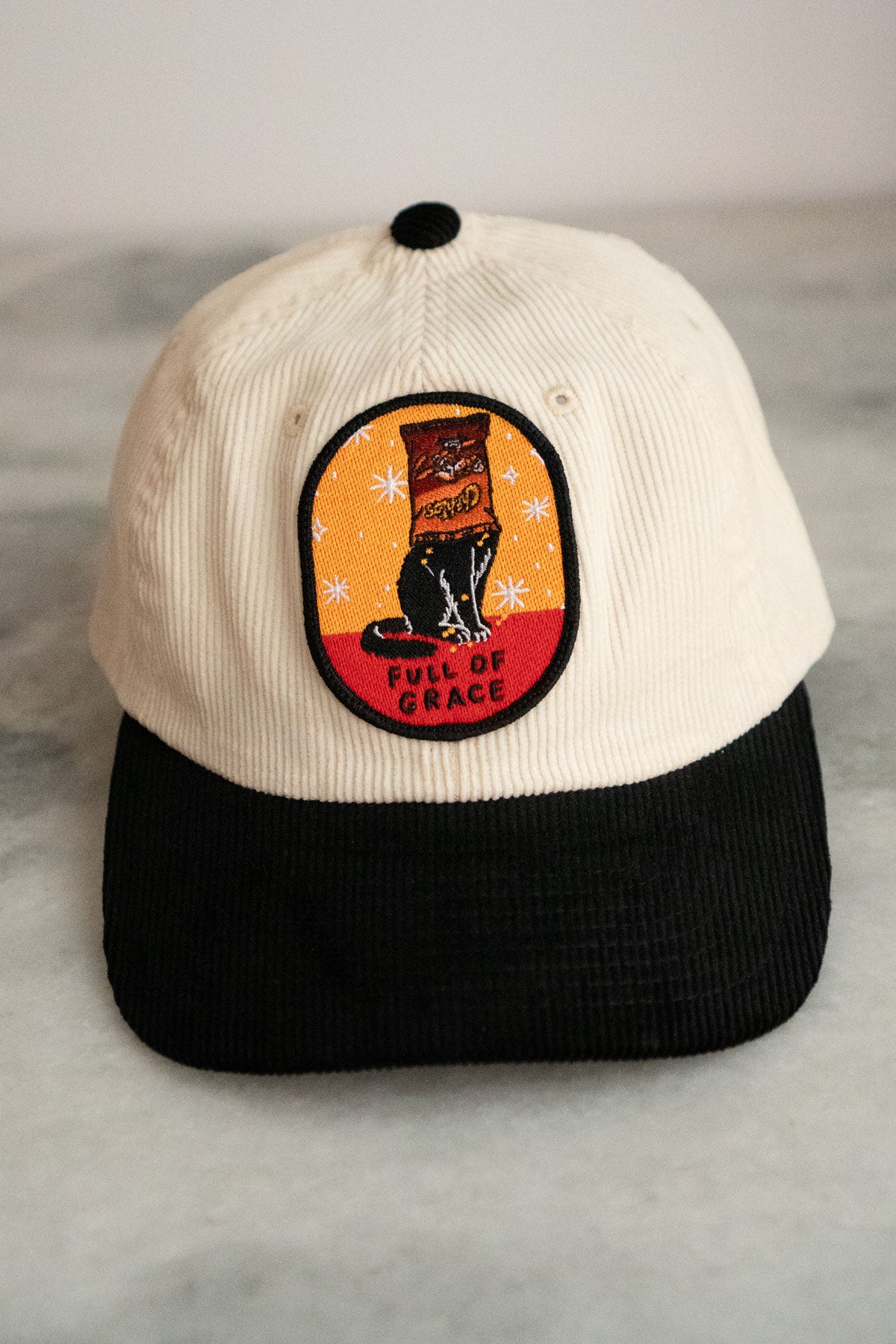 Full of Grace Patched Corduroy Dad Hat
