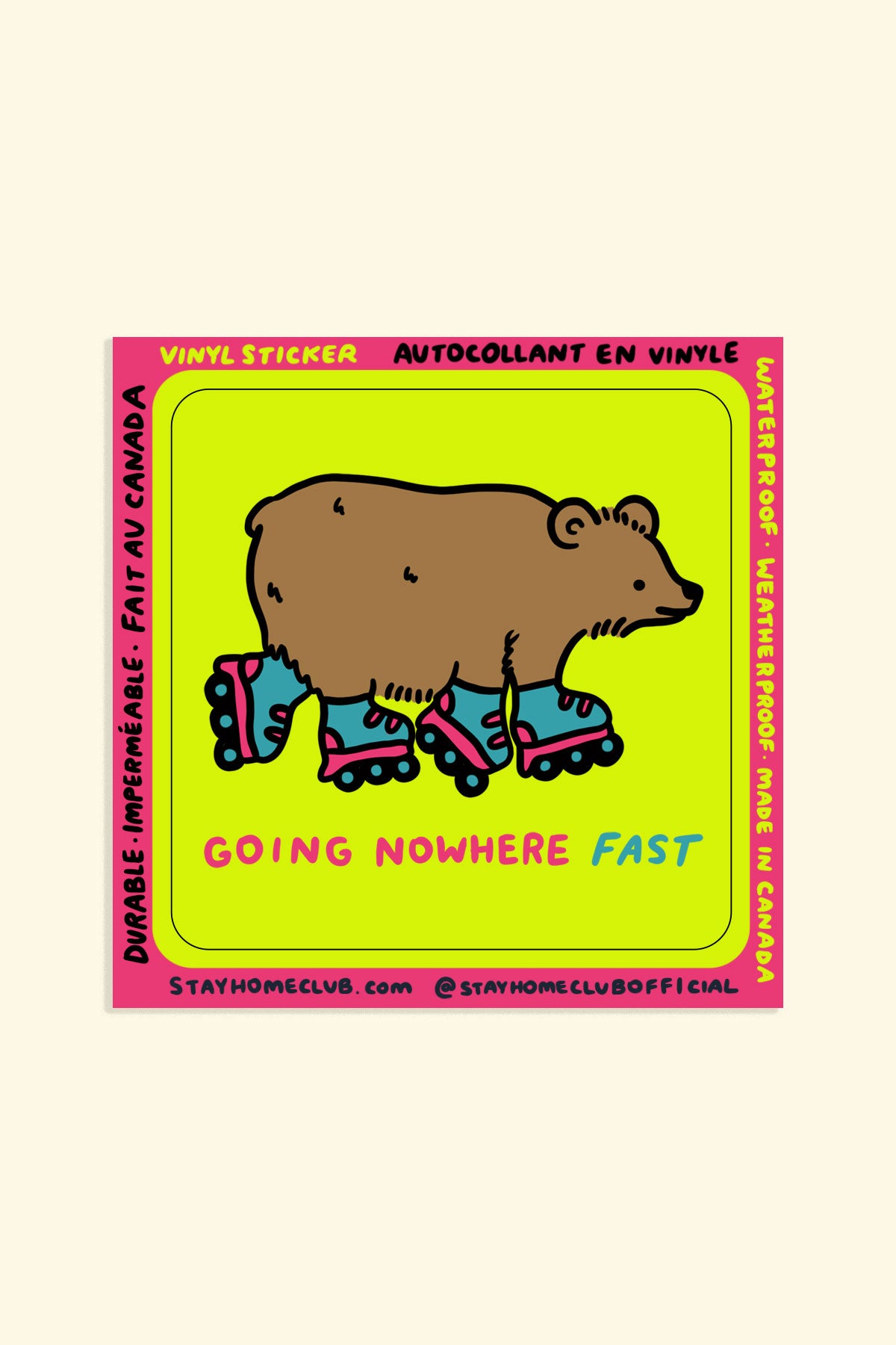 Going Nowhere Fast Vinyl Sticker