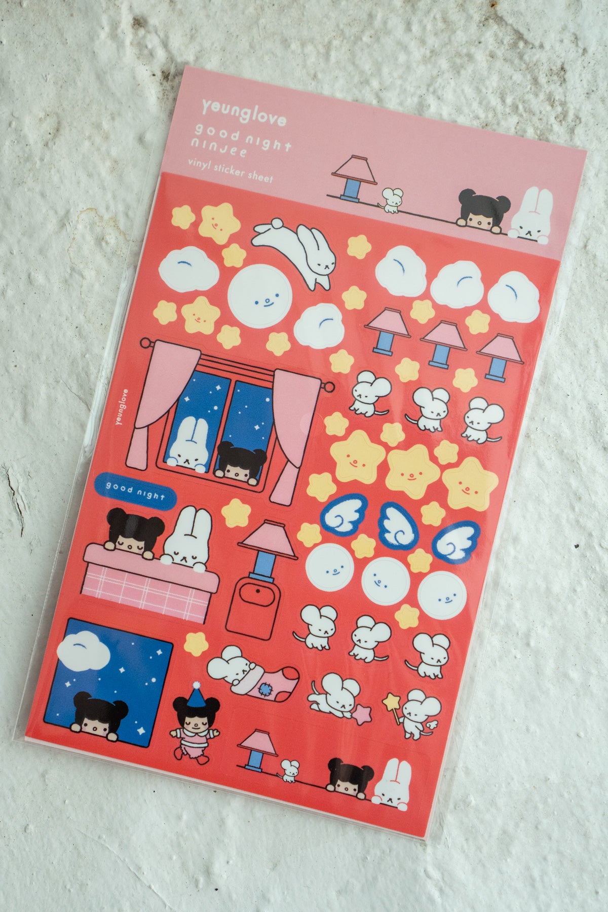 Feuille D'Autocollants 'Goodnight Ninjee'
