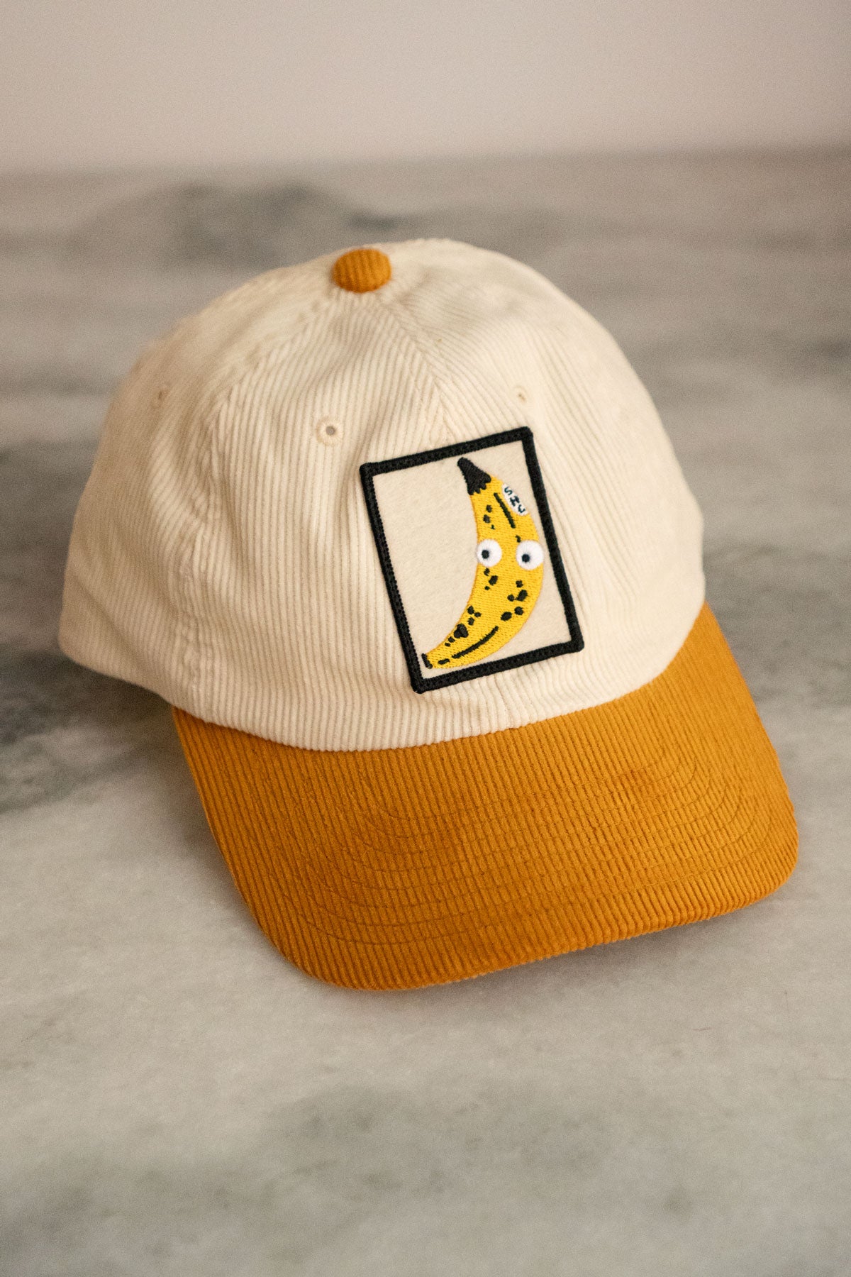 Googly Banana Patched Corduroy Dad Hat