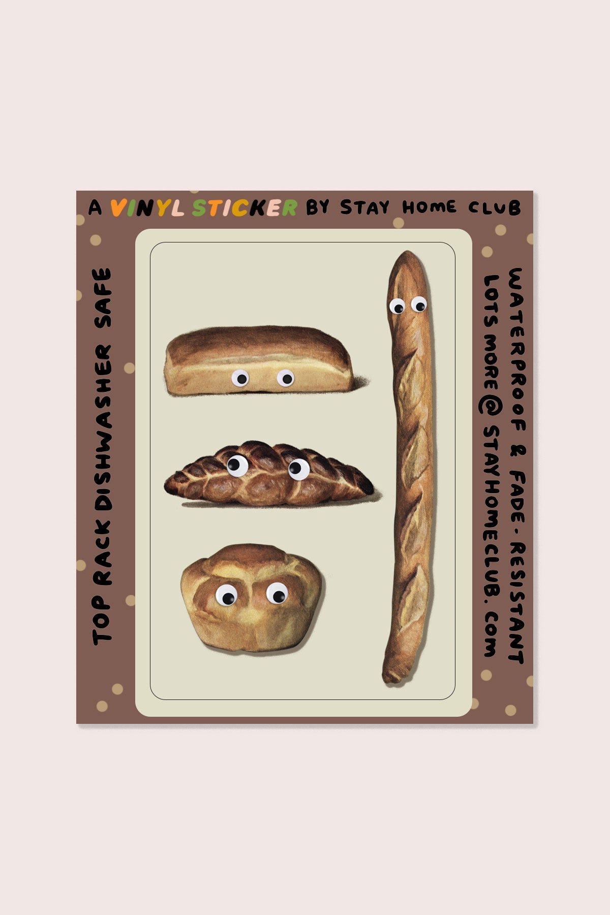 Googly Bread Vinyl Sticker