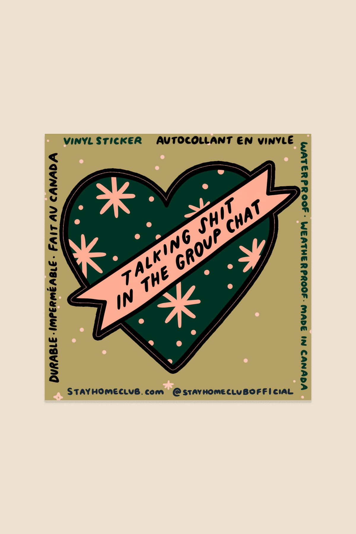 Group Chat Heart Vinyl Sticker