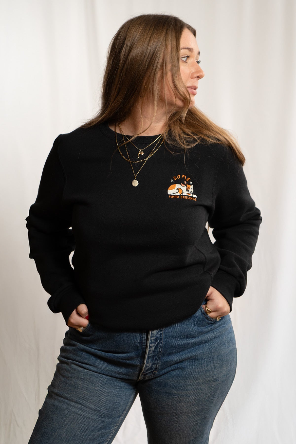 Some Hard Feelings Embroidered Sweatshirt