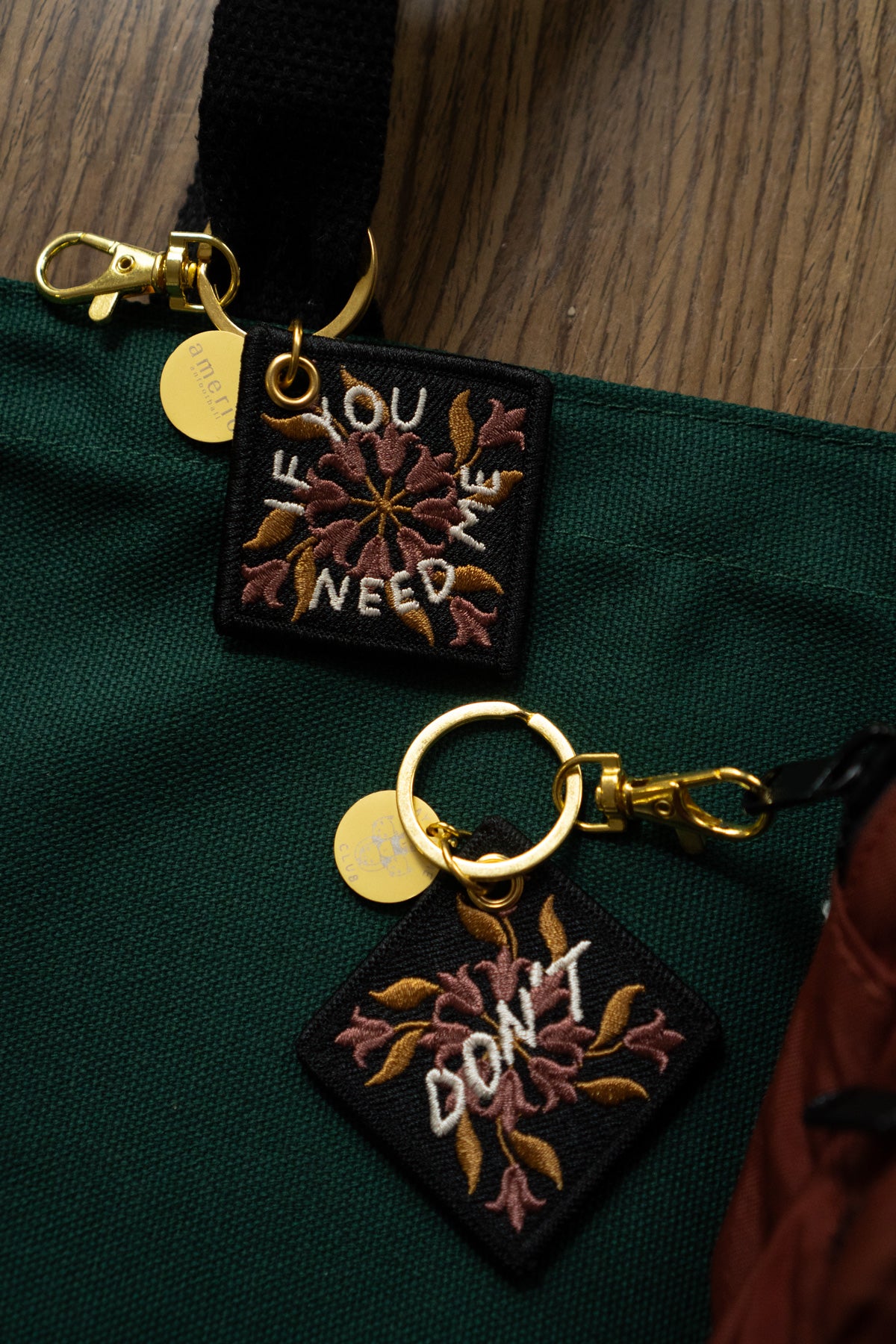 If You Need Me - Embroidered Keychain