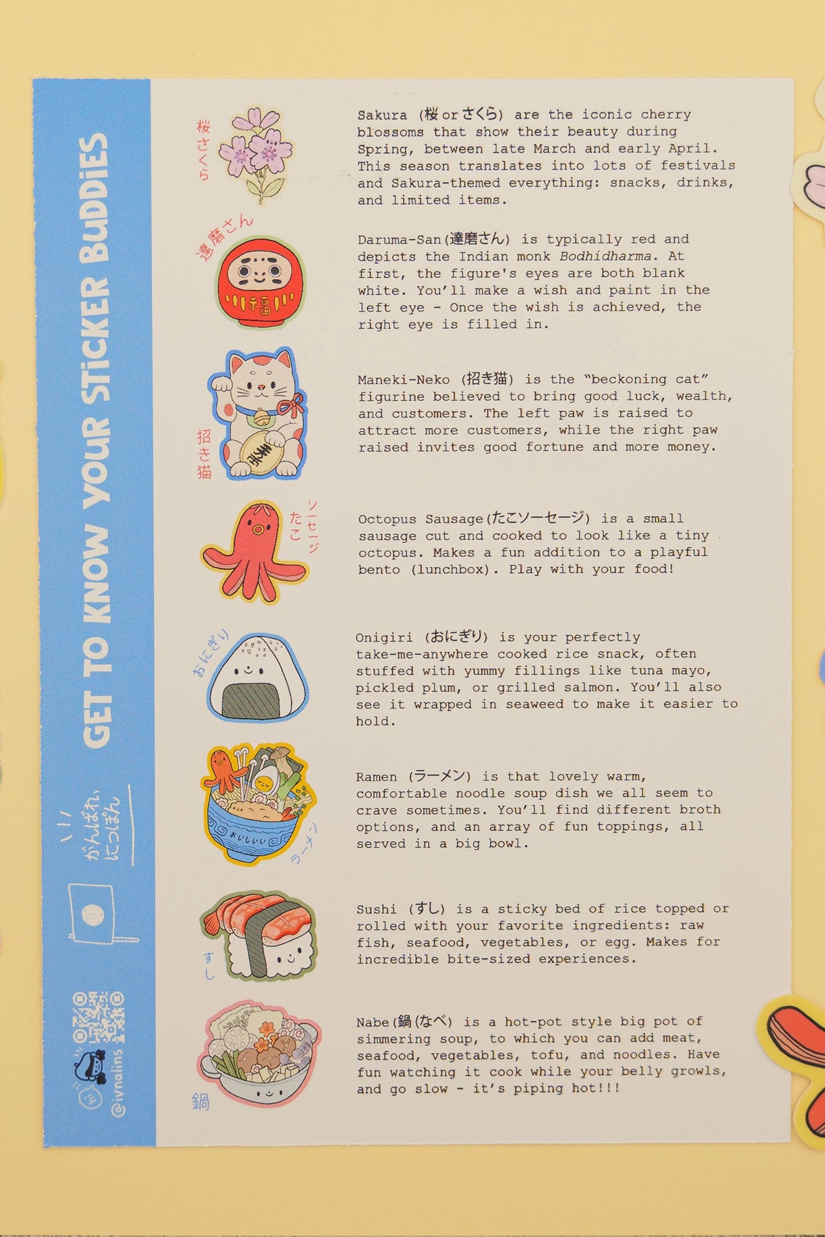 Japanese Culture Sticker Pack