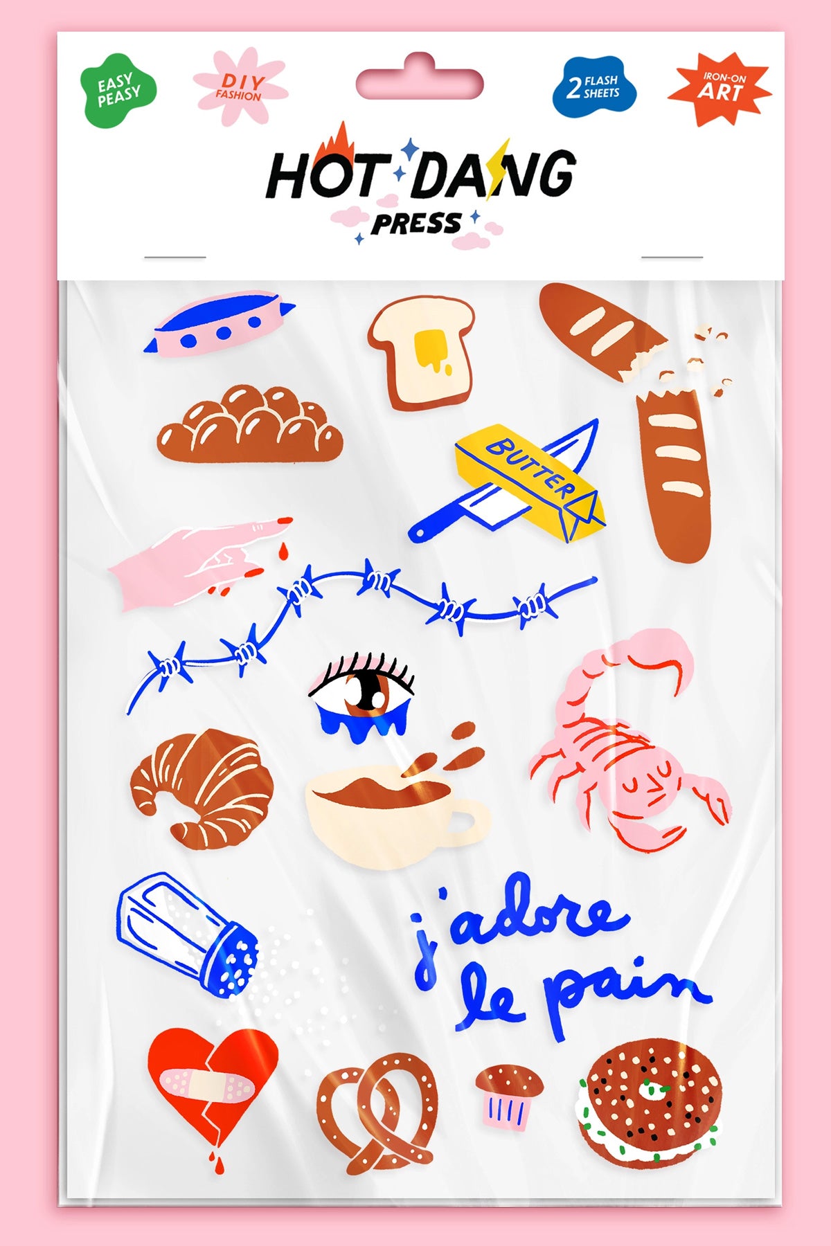 Hot Dang Press Iron-On Art Sheets