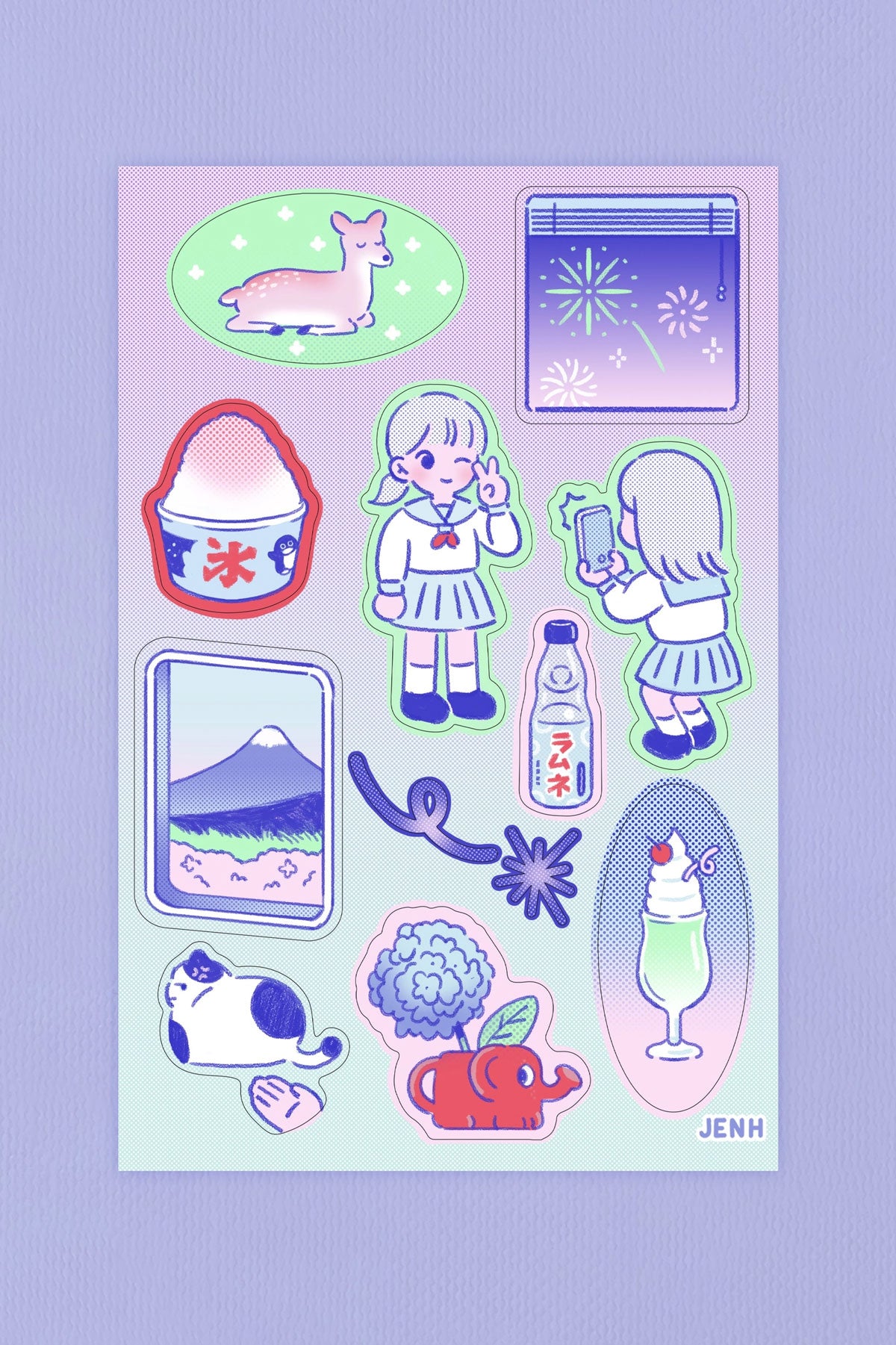 Japan Diary - Sticker Sheet