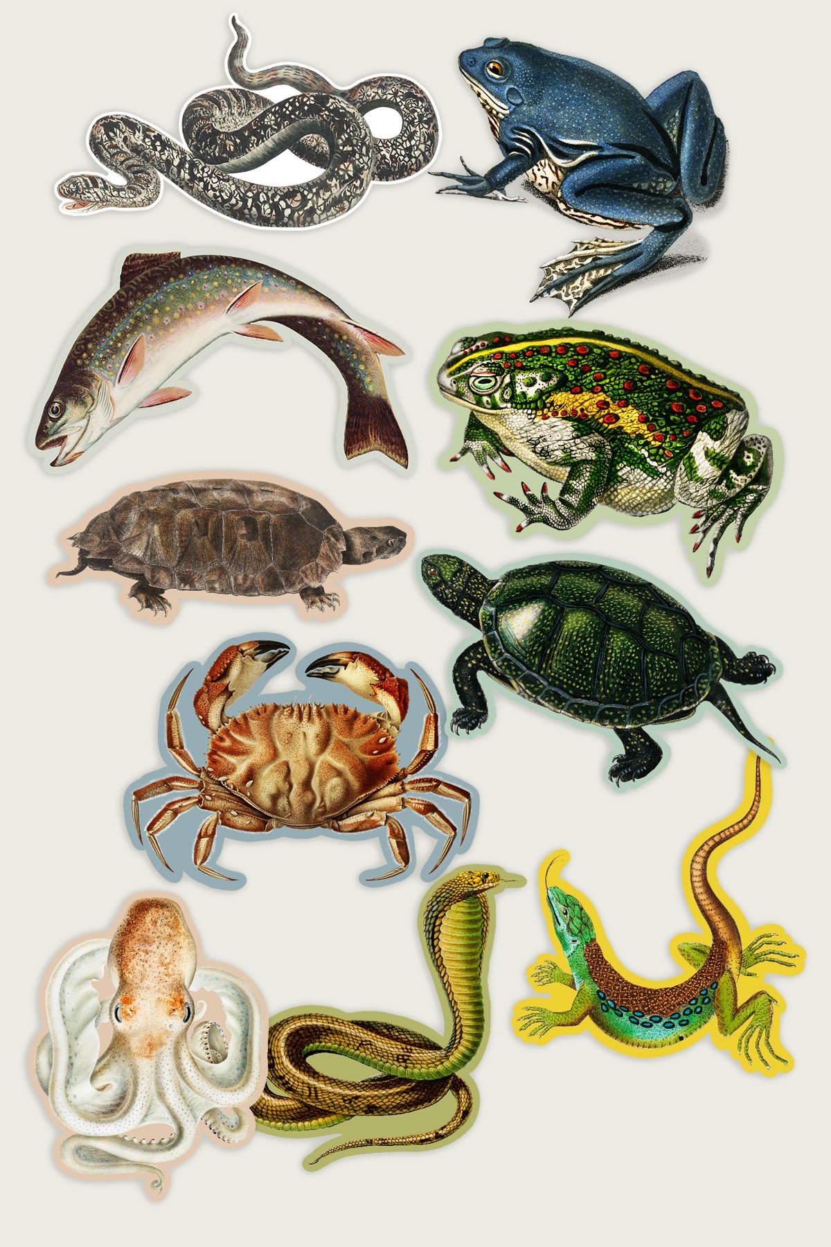 Sticker Pack: Gap Filler Land and Water Pals