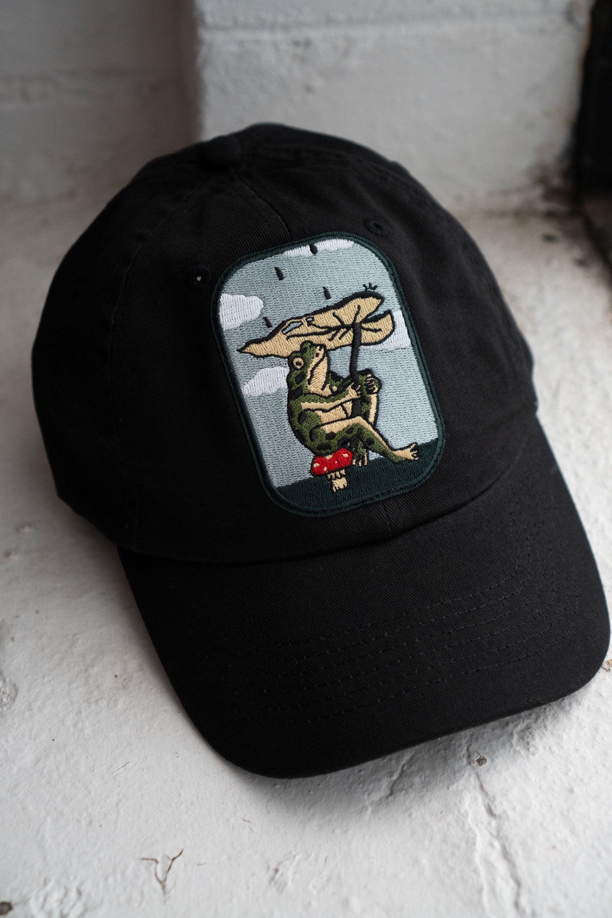 Leaf Umbrella Patched Dad Hat