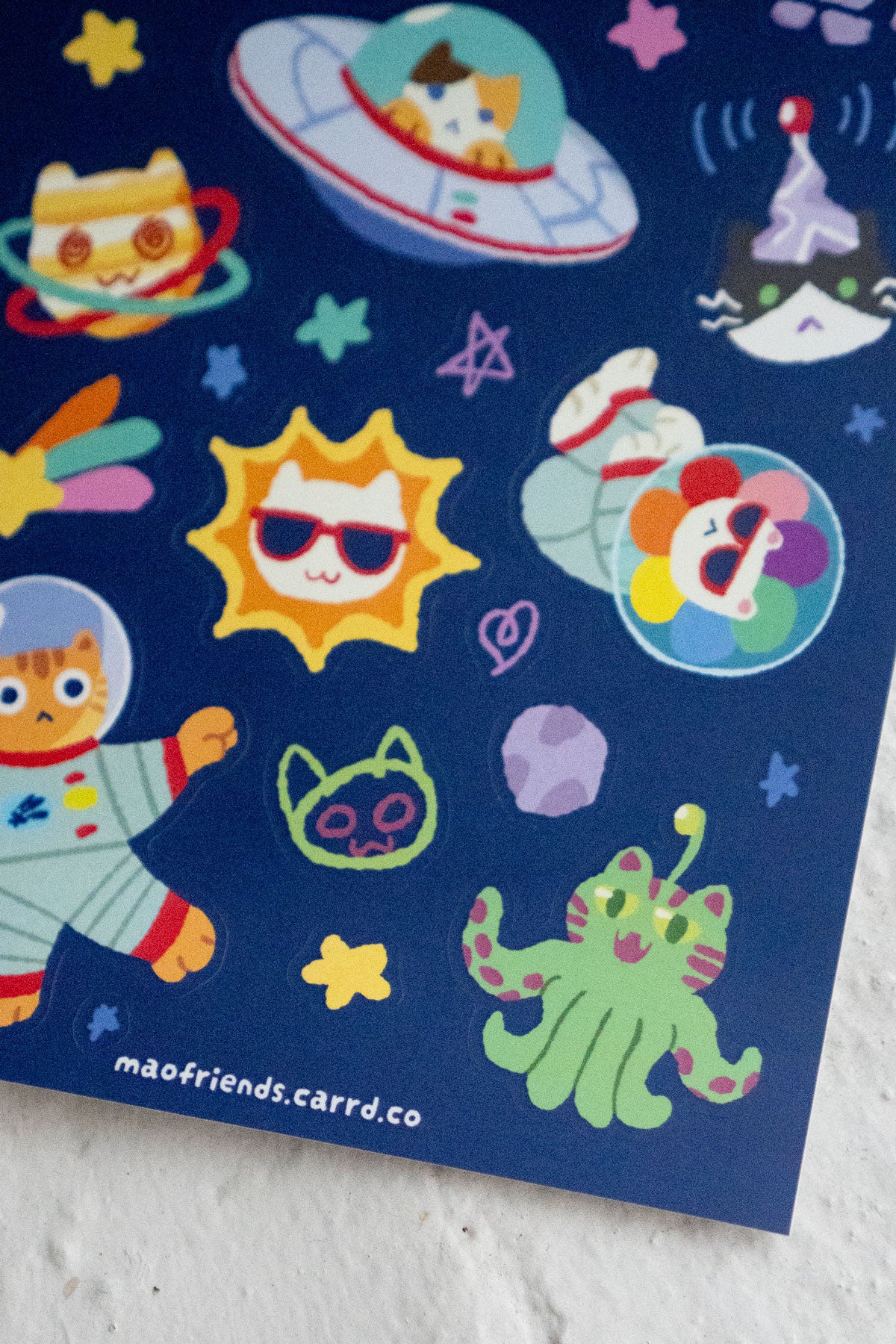 Cats in Space Sticker Sheet