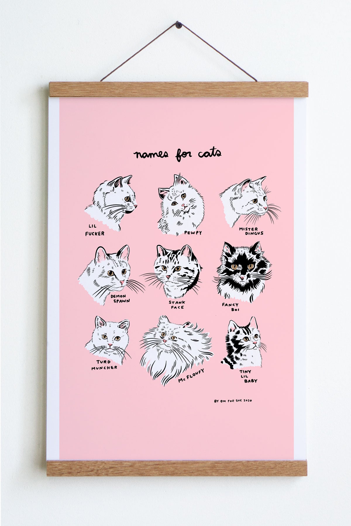 Names for Cats Print