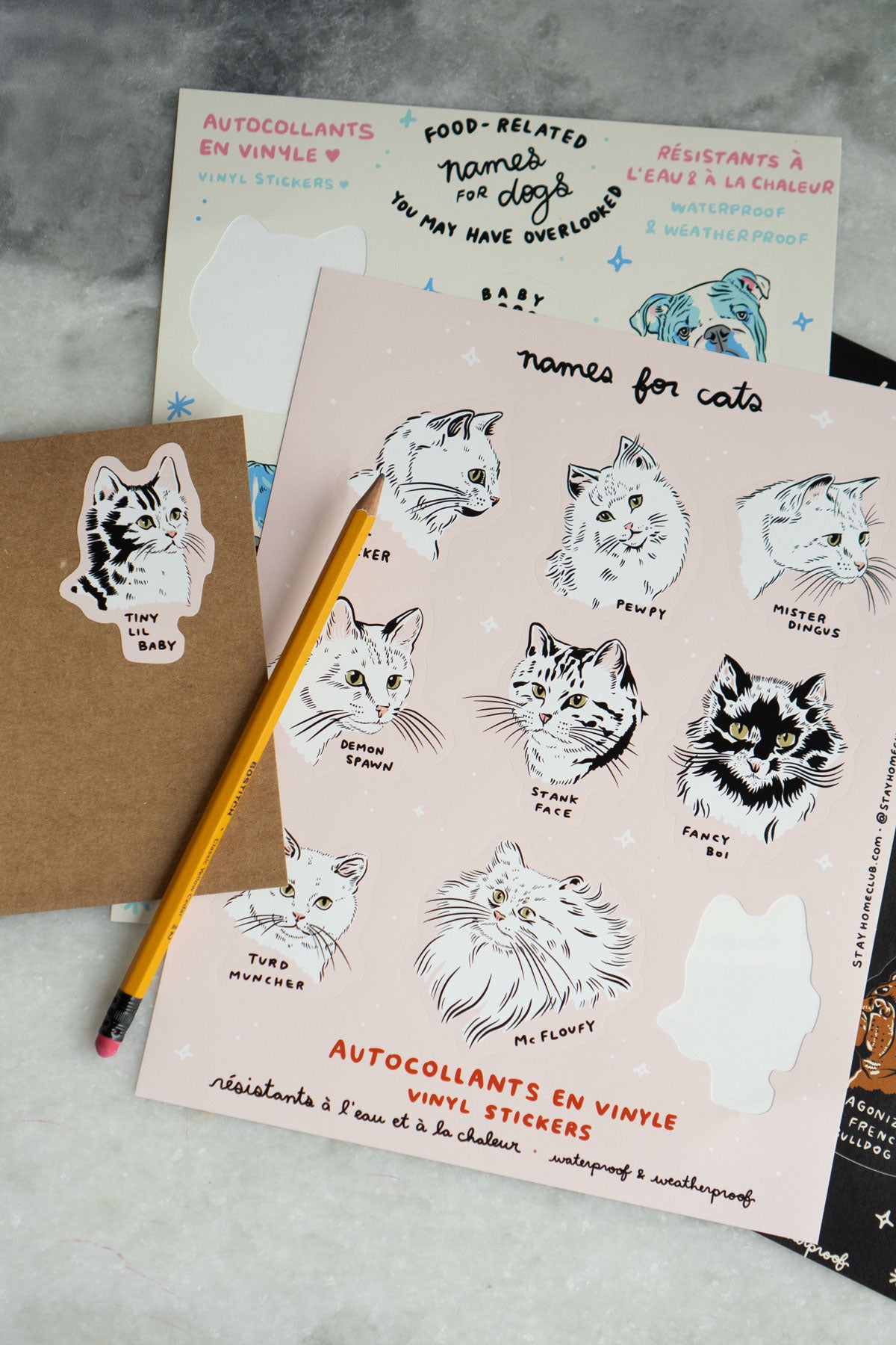 Names for Cats Mega Sticker Sheet