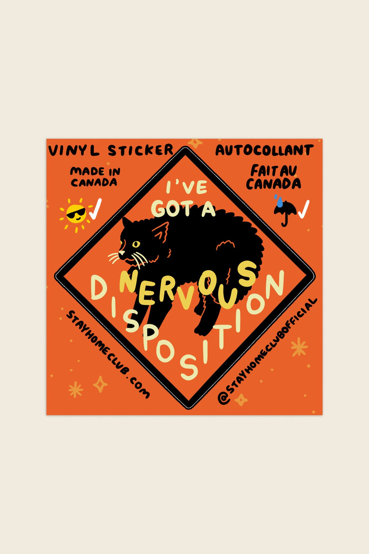Nervous Disposition Vinyl Sticker