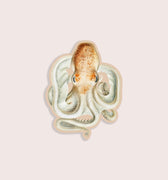 Vintage illustration sticker of an octopus