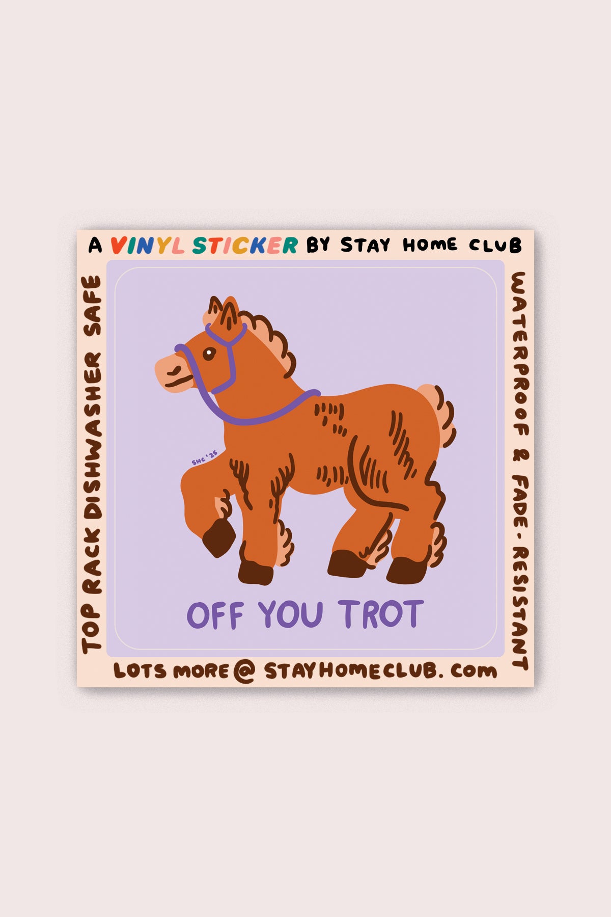 Off You Trot Vinyl Sticker