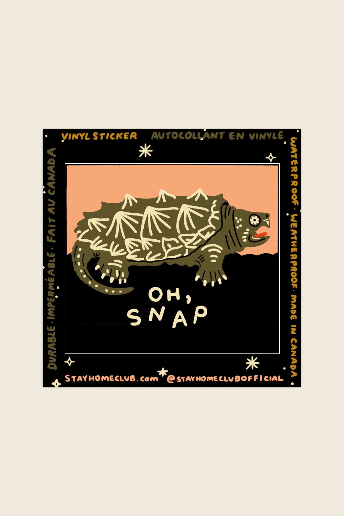 Oh Snap Vinyl Sticker