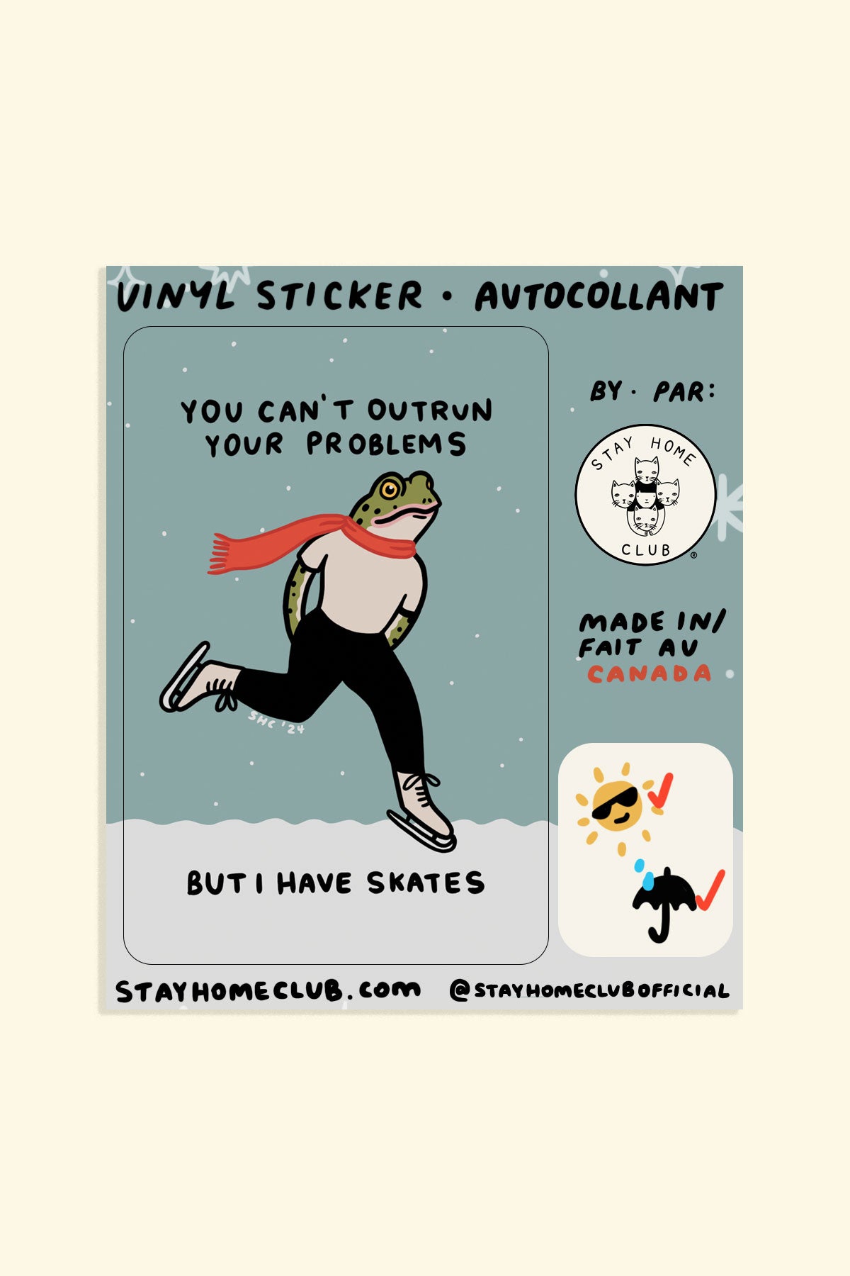 Outrun Your Problems Vinyl Sticker