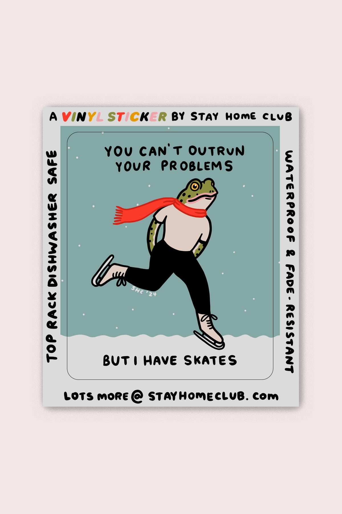 Outrun Your Problems Vinyl Sticker
