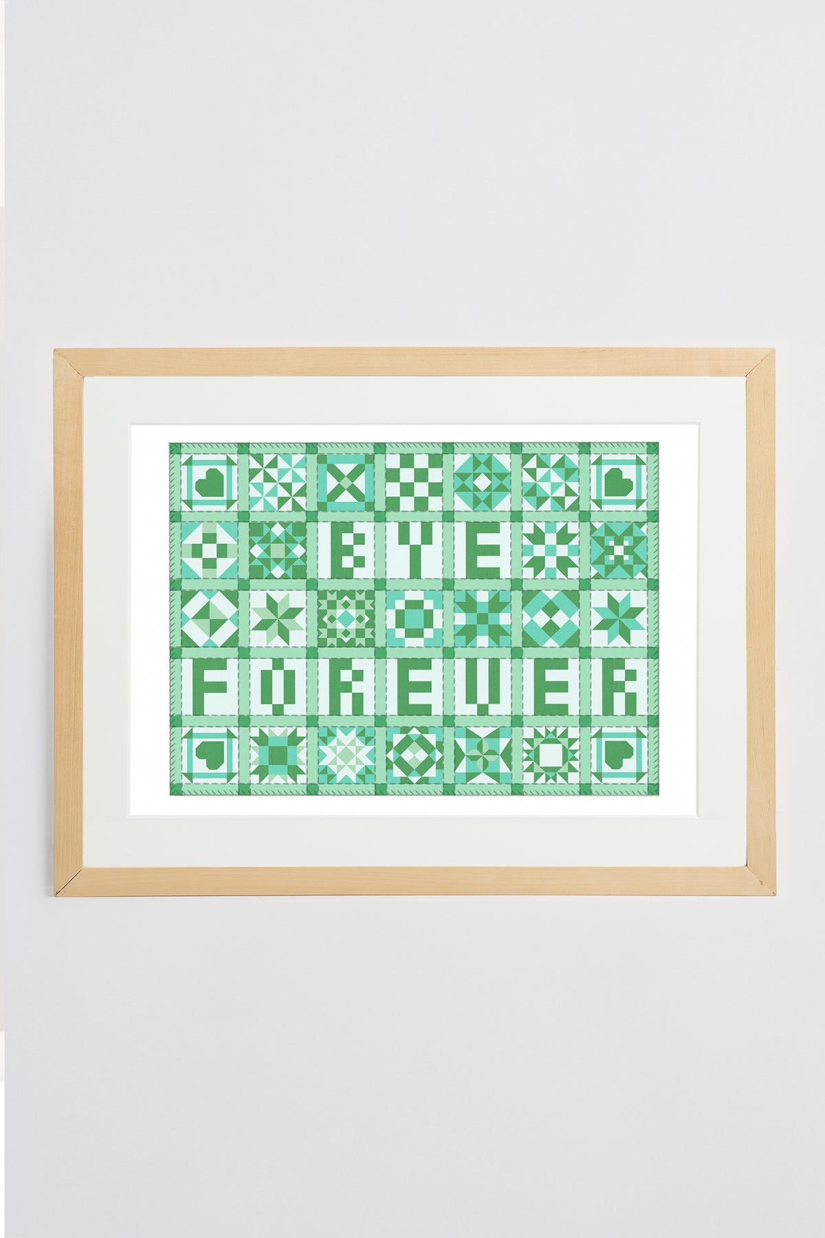 Bye Forever Patchwork Print