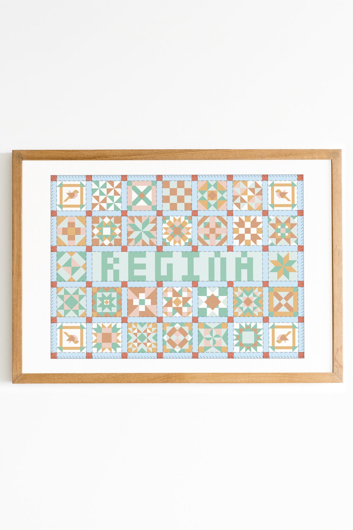 Cities Patchwork Print