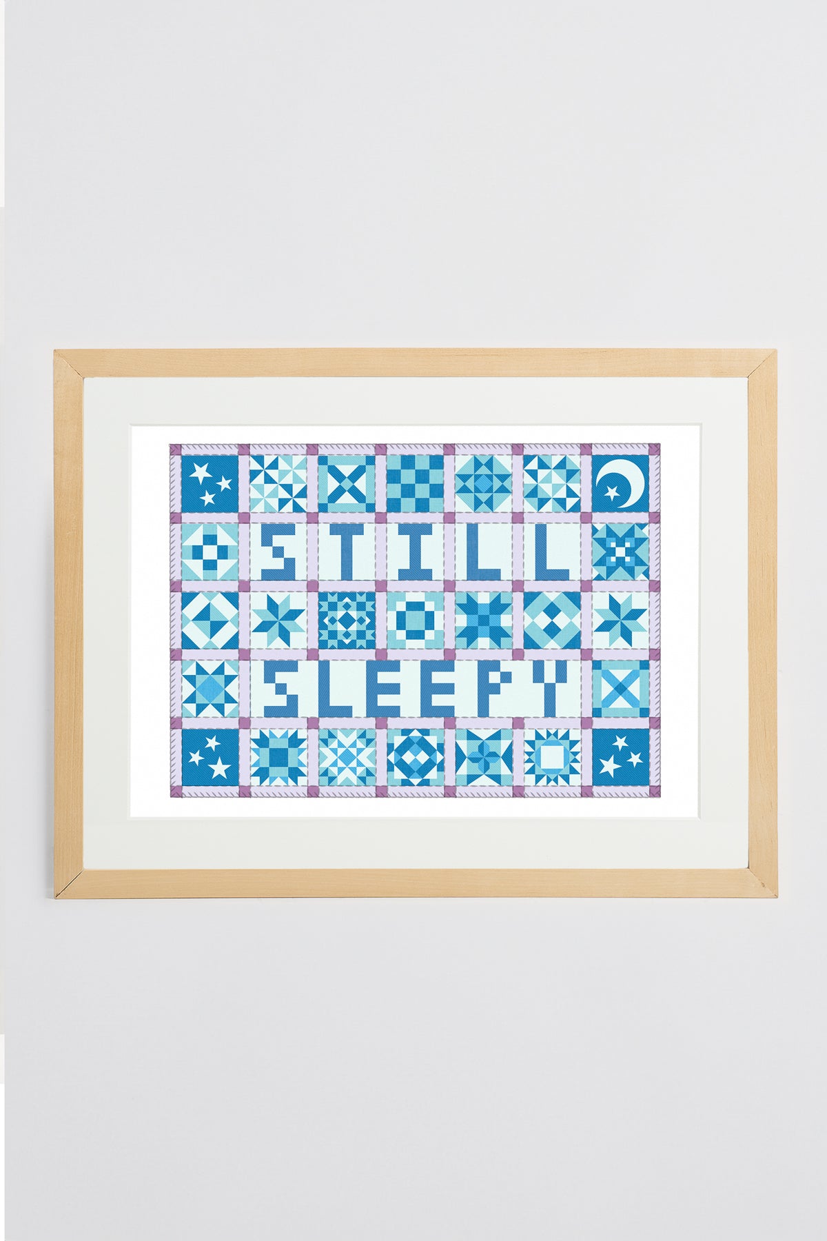 Still Sleepy Patchwork Print