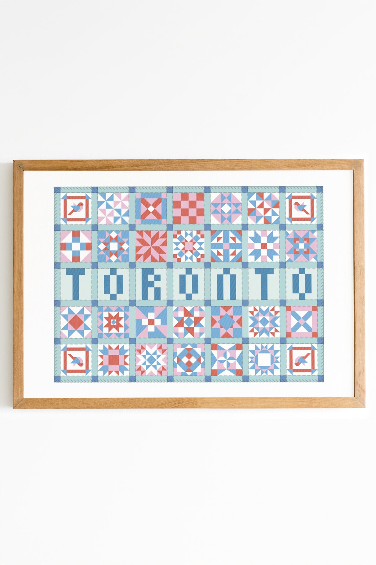 Cities Patchwork Print