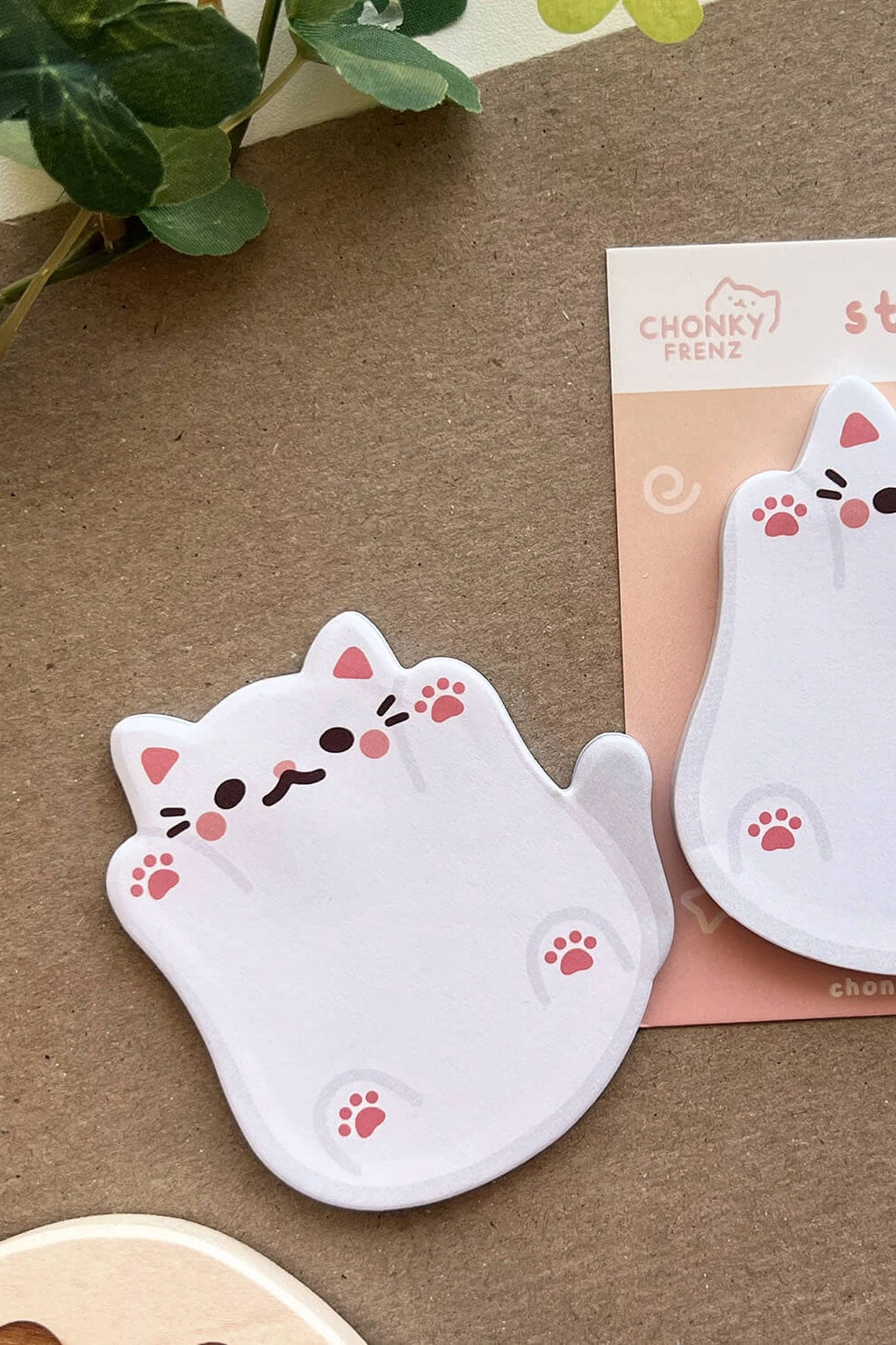 Playful Kitty Die-Cut Sticky Notes