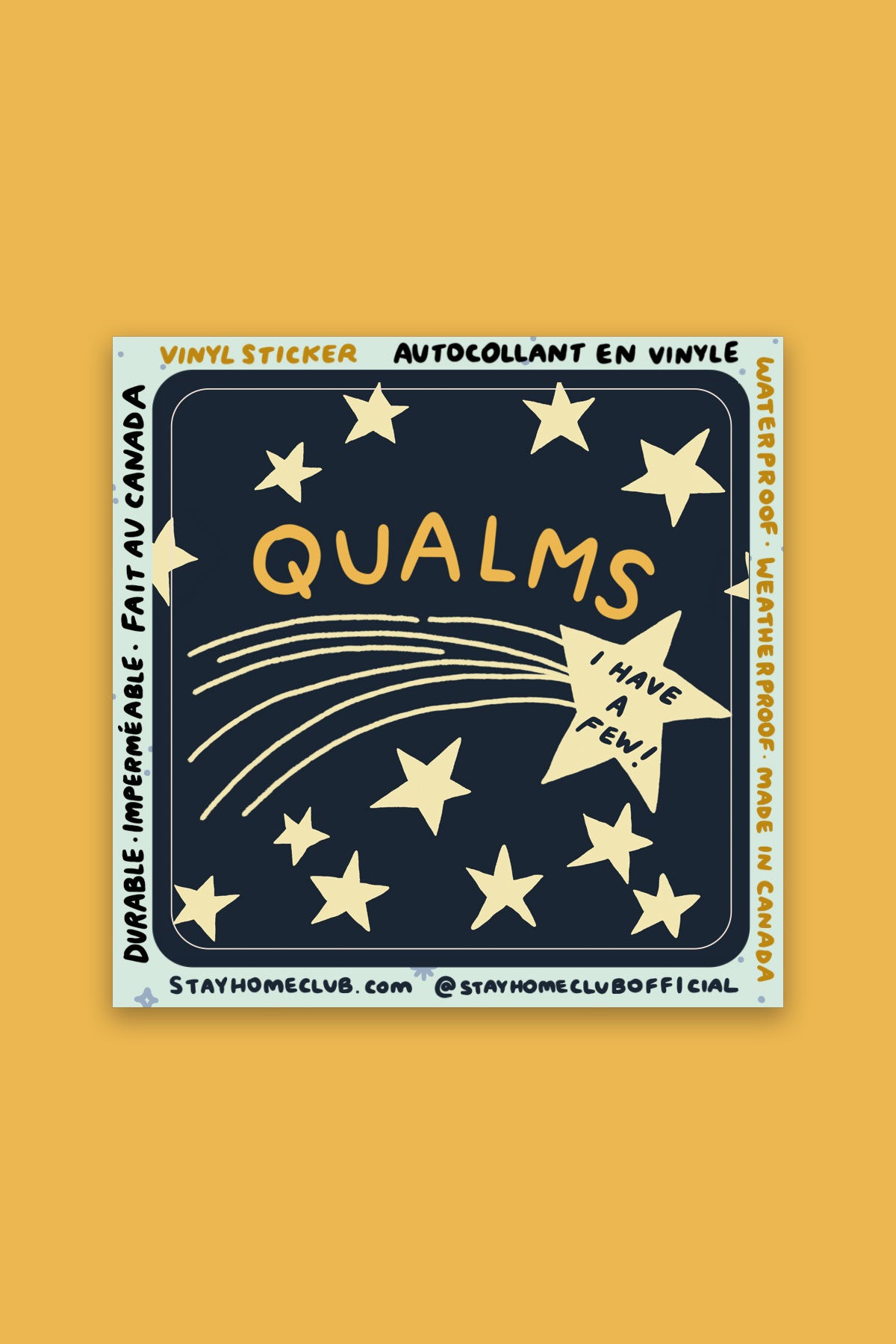 Qualms Vinyl Sticker
